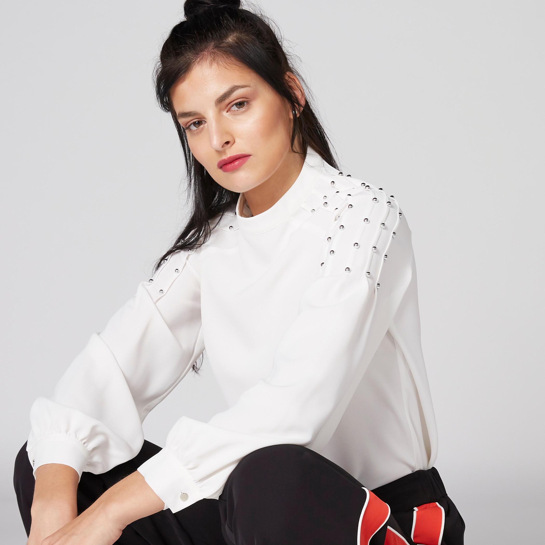 Elle Embellished Top with High Neck and Long Sleeves-women-clothing-shirtsandblouses-blouses-image-5