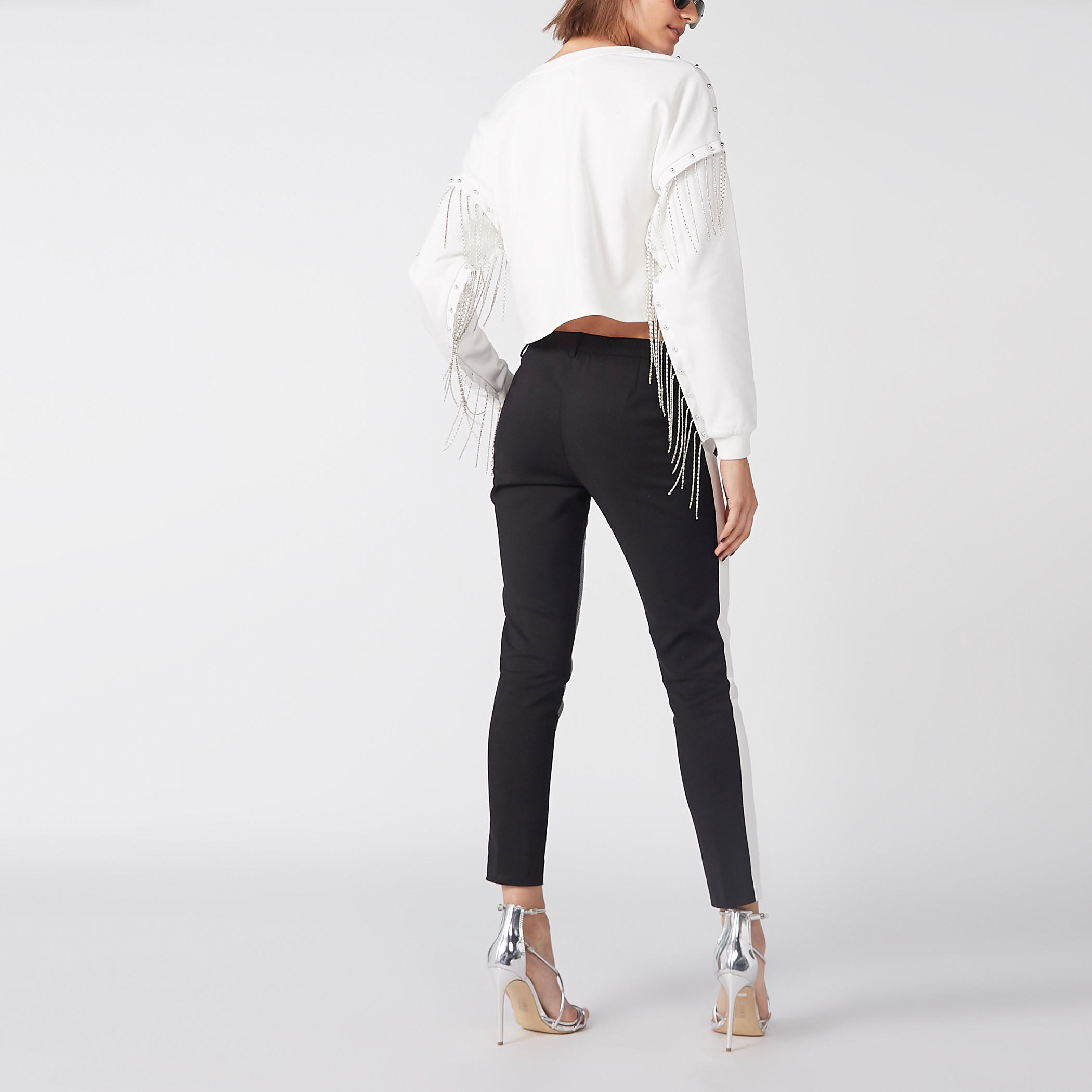 بنطال كاروهات بجيوب من إيل-women-clothing-bottoms-trousers-image-3