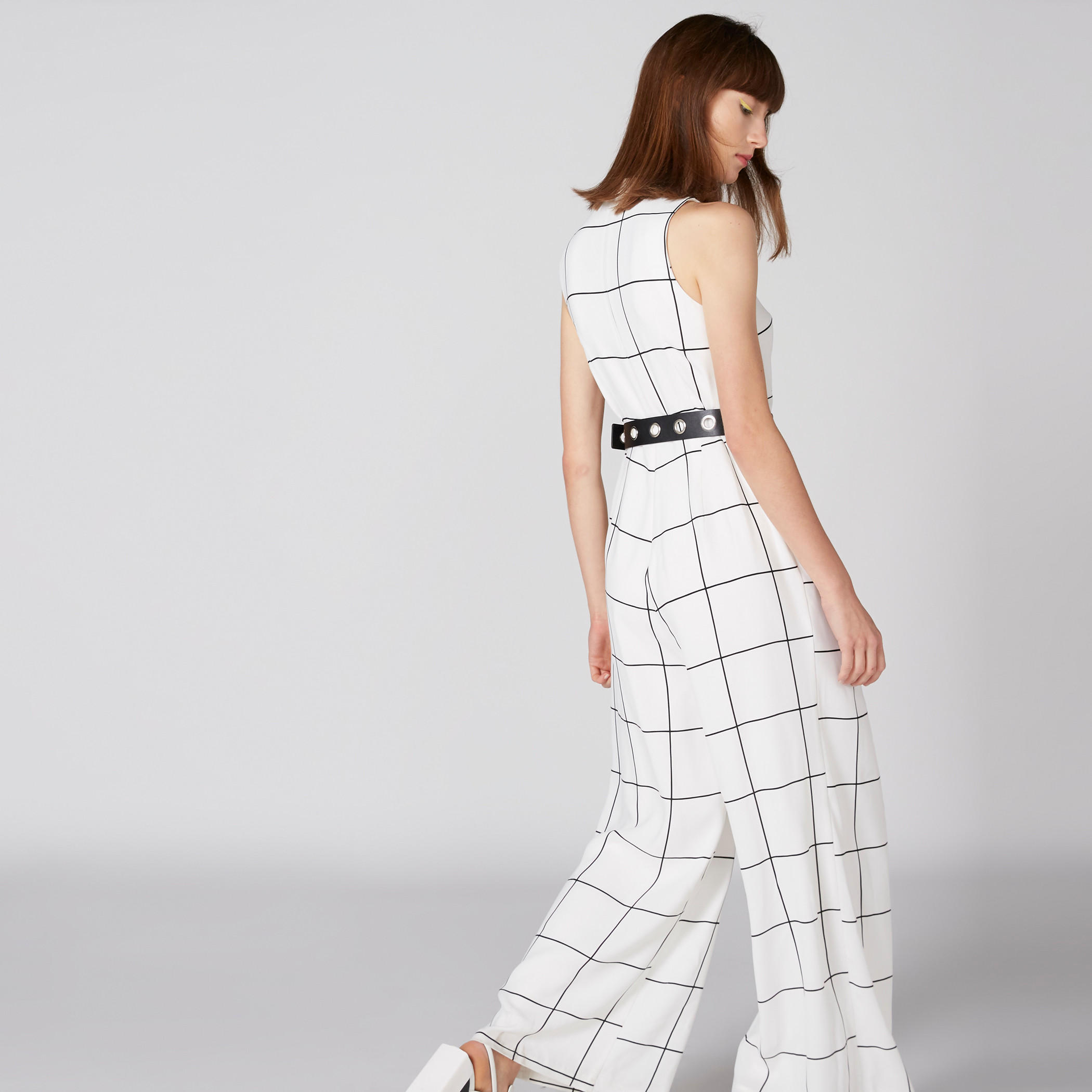 أفرول كاروهات دون أكمام من إيل-women-clothing-jumpsuits-image-3