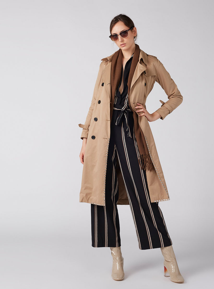 أفرول مقلم دون أكمام بحزام ورباط وجيوب من إيل-women-clothing-jumpsuits-image-3