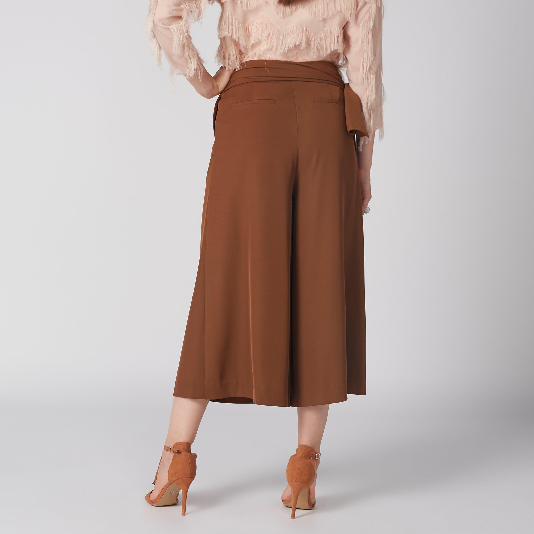 بنطال واسع الساقين بأربطة وجيوب من إيل-women-clothing-bottoms-trousers-image-4