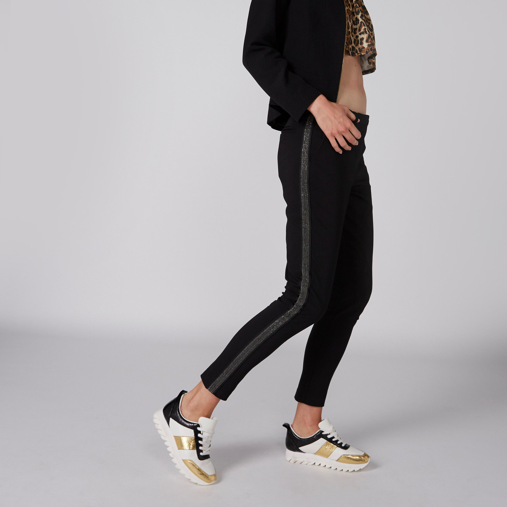 Elle Full Length Trousers with Belt Loop and Pocket Detail-women-clothing-bottoms-trousers-image-5