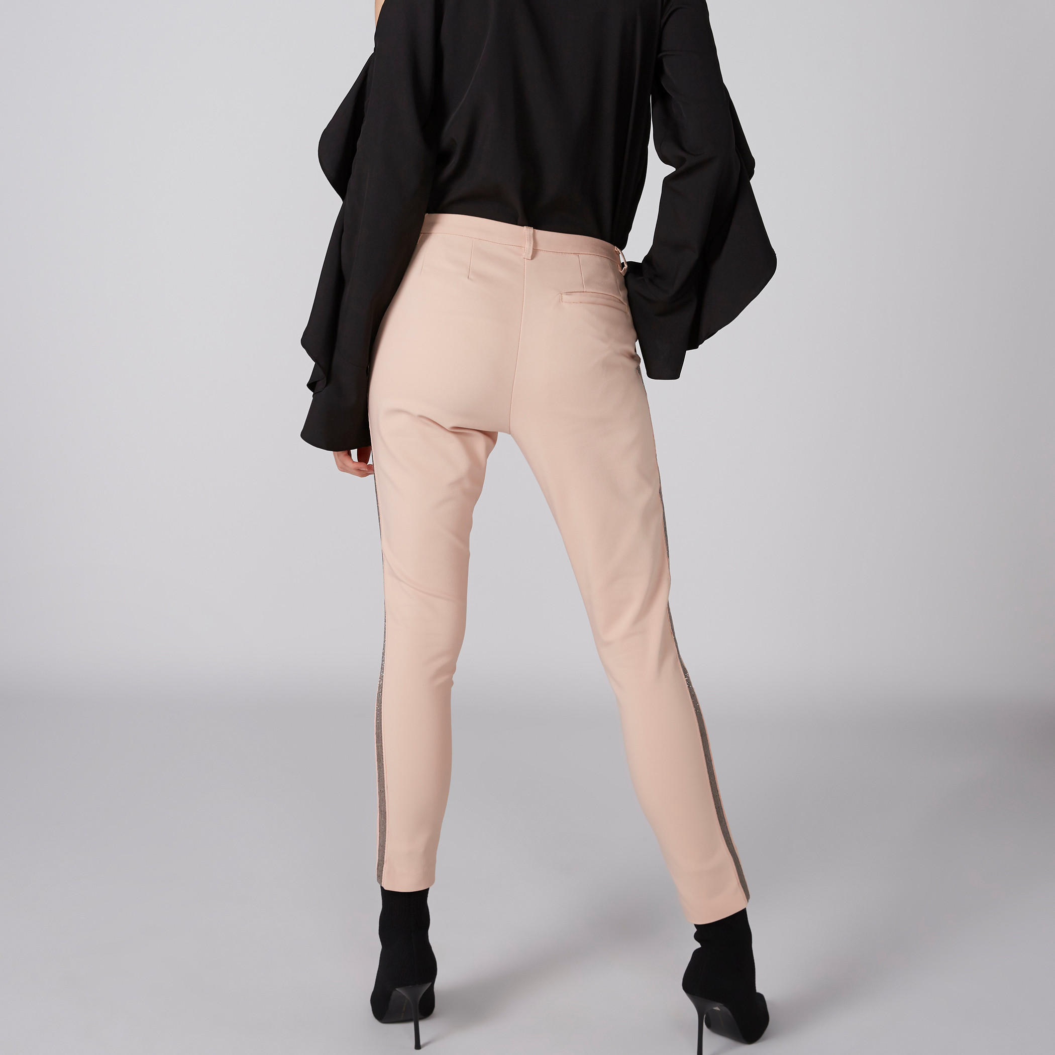 Elle Full Length Trousers with Belt Loop and Pocket Detail-women-clothing-bottoms-trousers-image-2