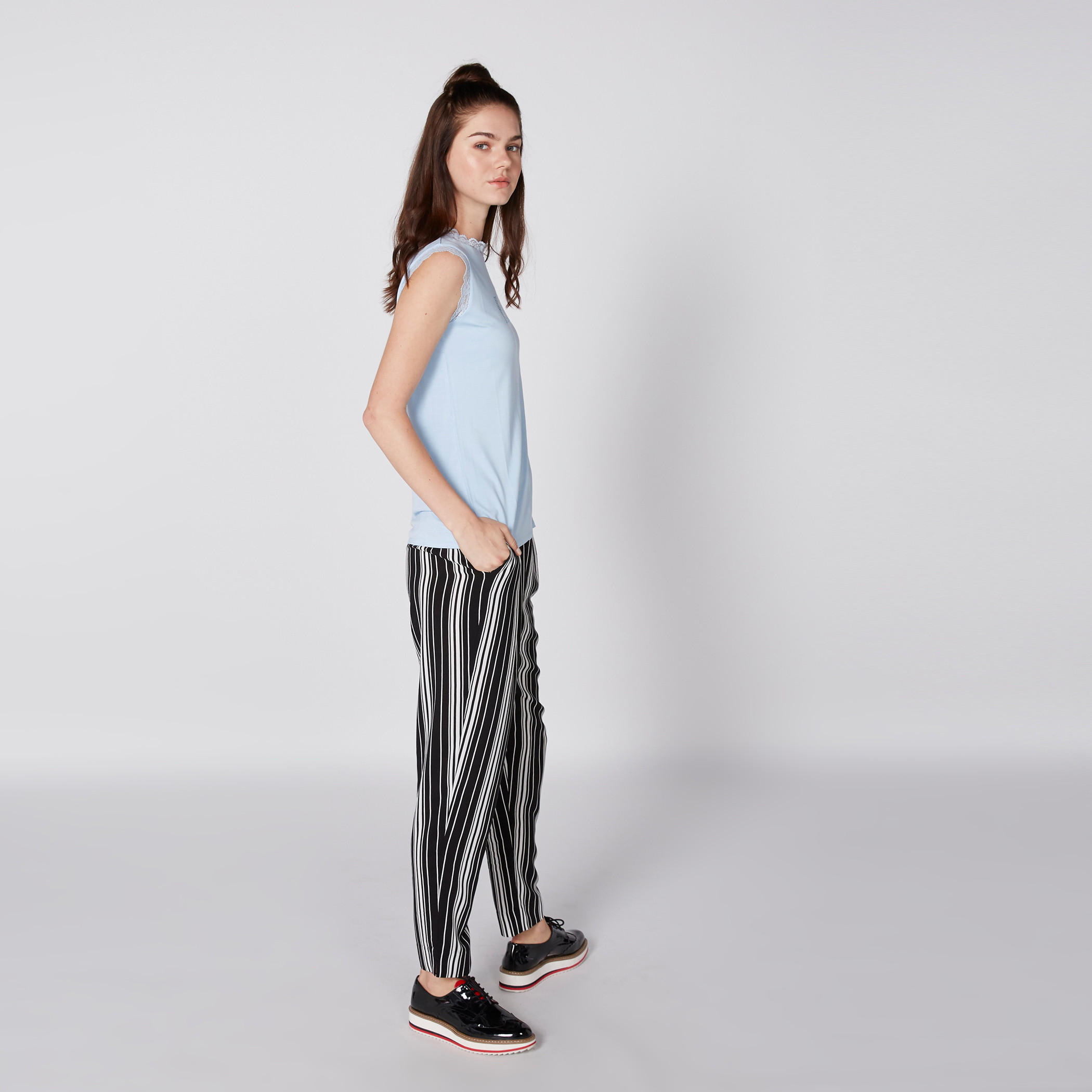 Elle Sleeveless Top with Round Neck and Lace Detail-women-clothing-tshirts-image-3
