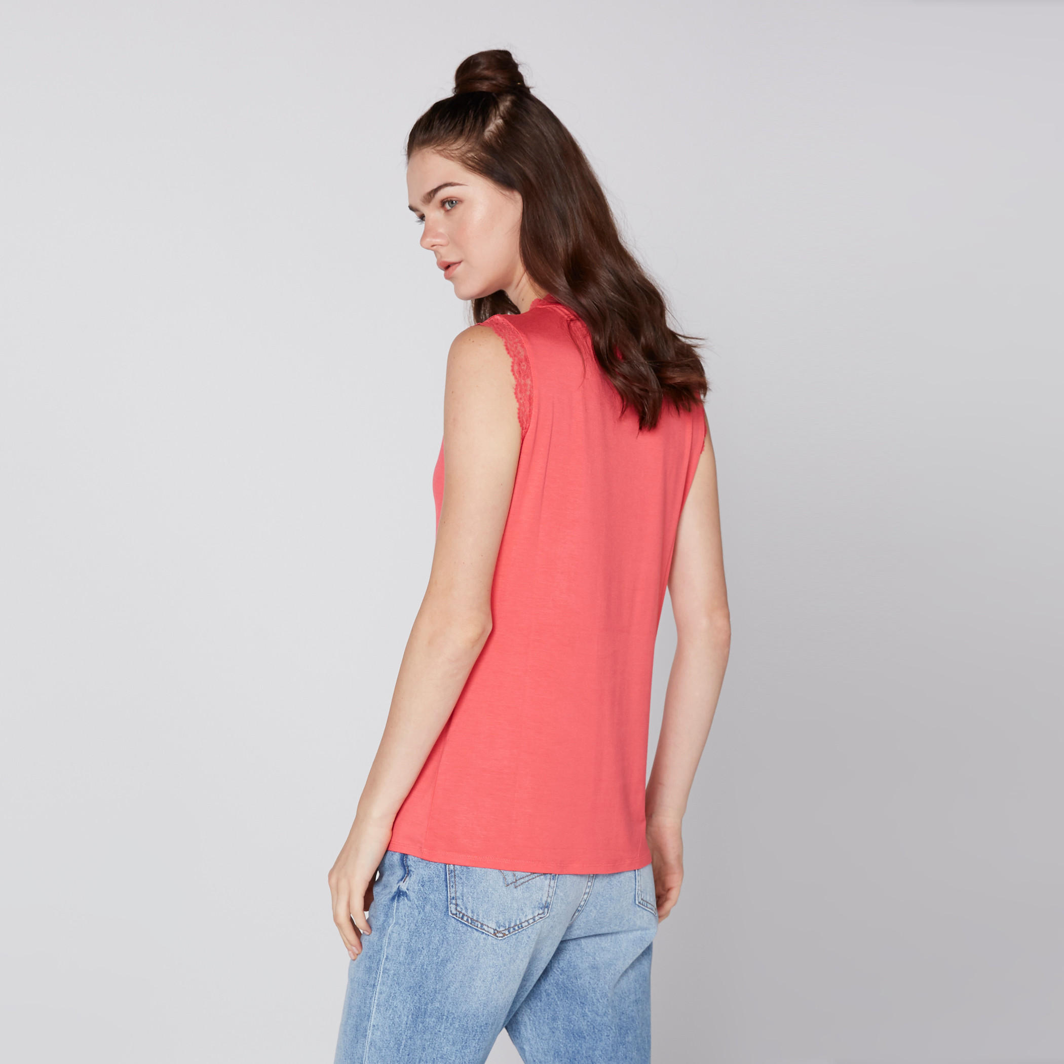 Elle Sleeveless Top with Round Neck and Lace Detail-women-clothing-tshirts-image-11