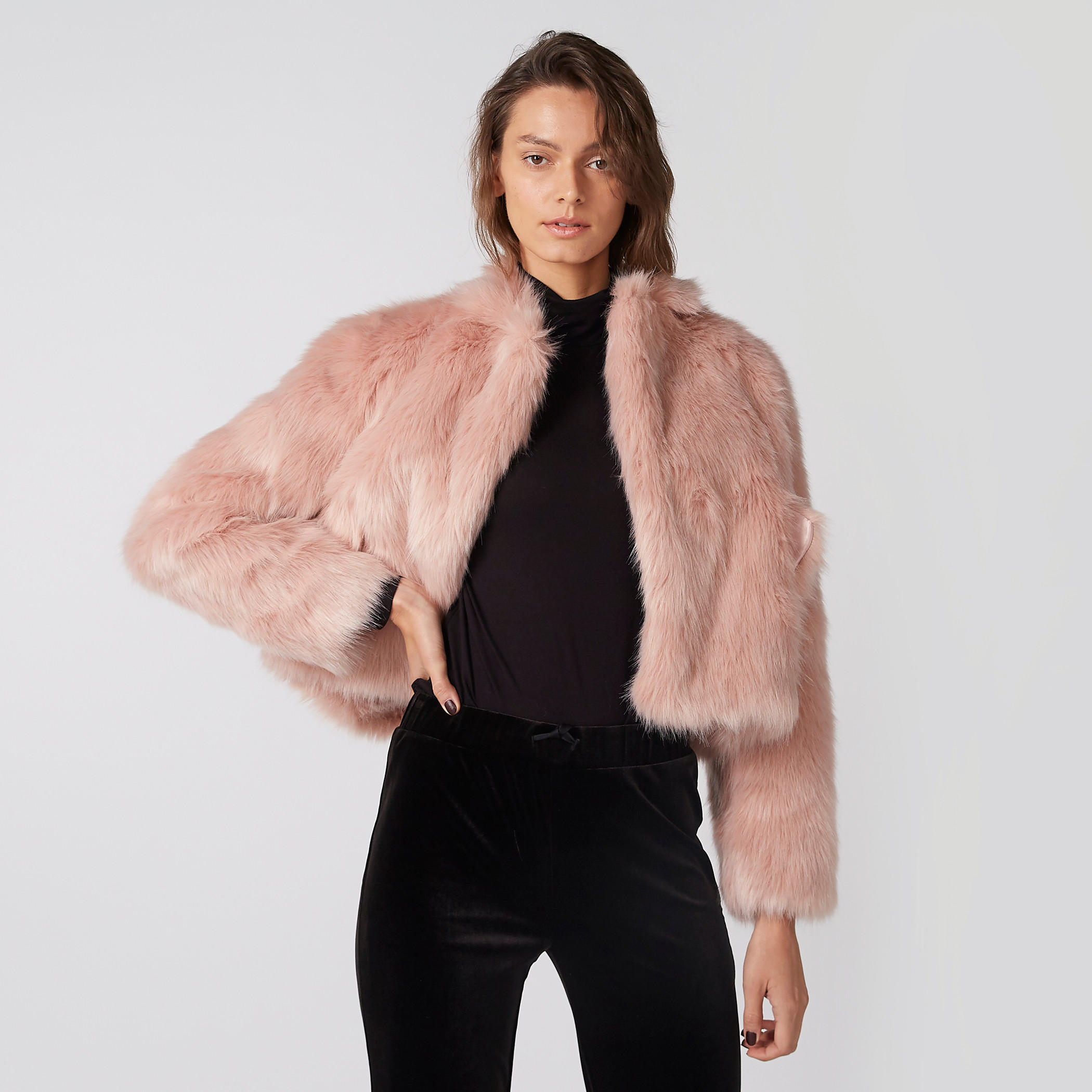 جاكيت قطيفة بأكمام طويلة من إيل-women-winterwear-coatsandjackets-jackets-image-1