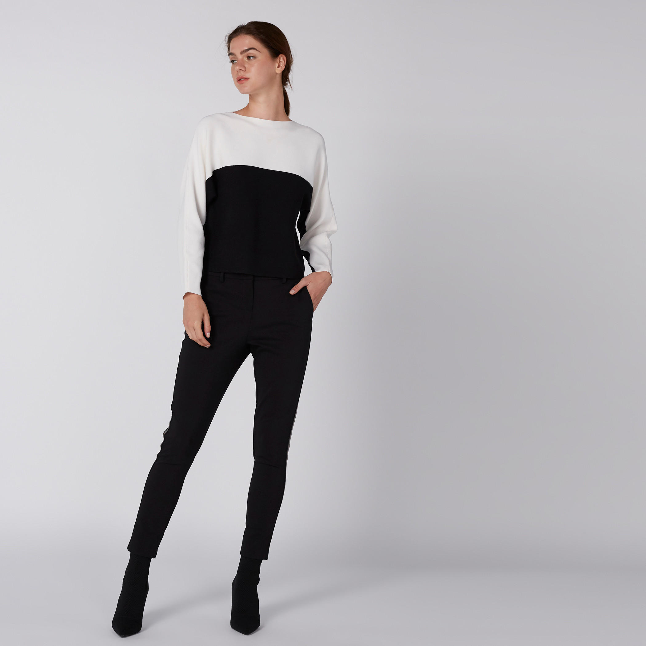 سويتر مضلّع بأكمام طويلة من إيل-women-clothing-cardigansandjumpers-jumpers-image-5