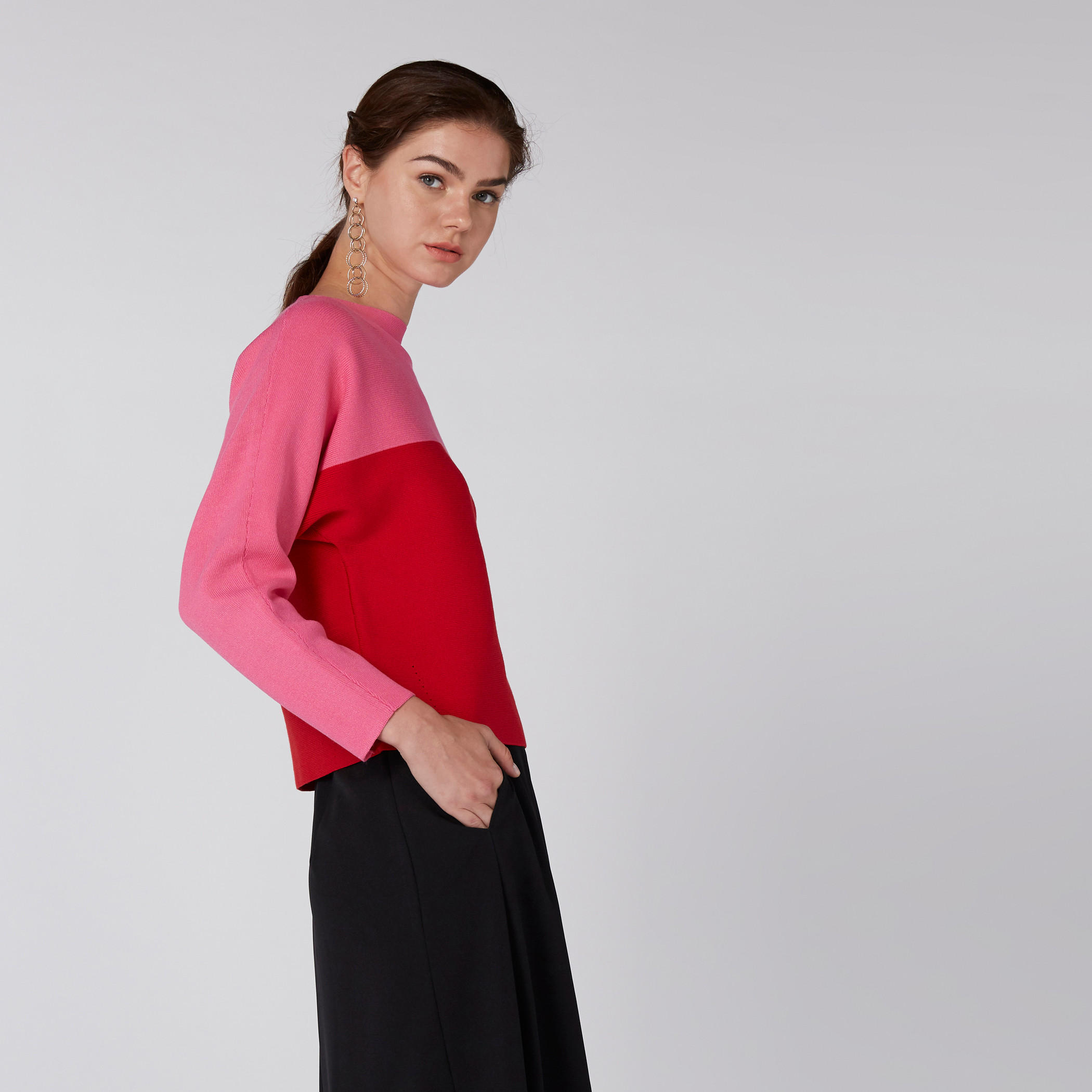 Elle Knitted Sweater with Long Sleeves-women-clothing-cardigansandjumpers-jumpers-image-1