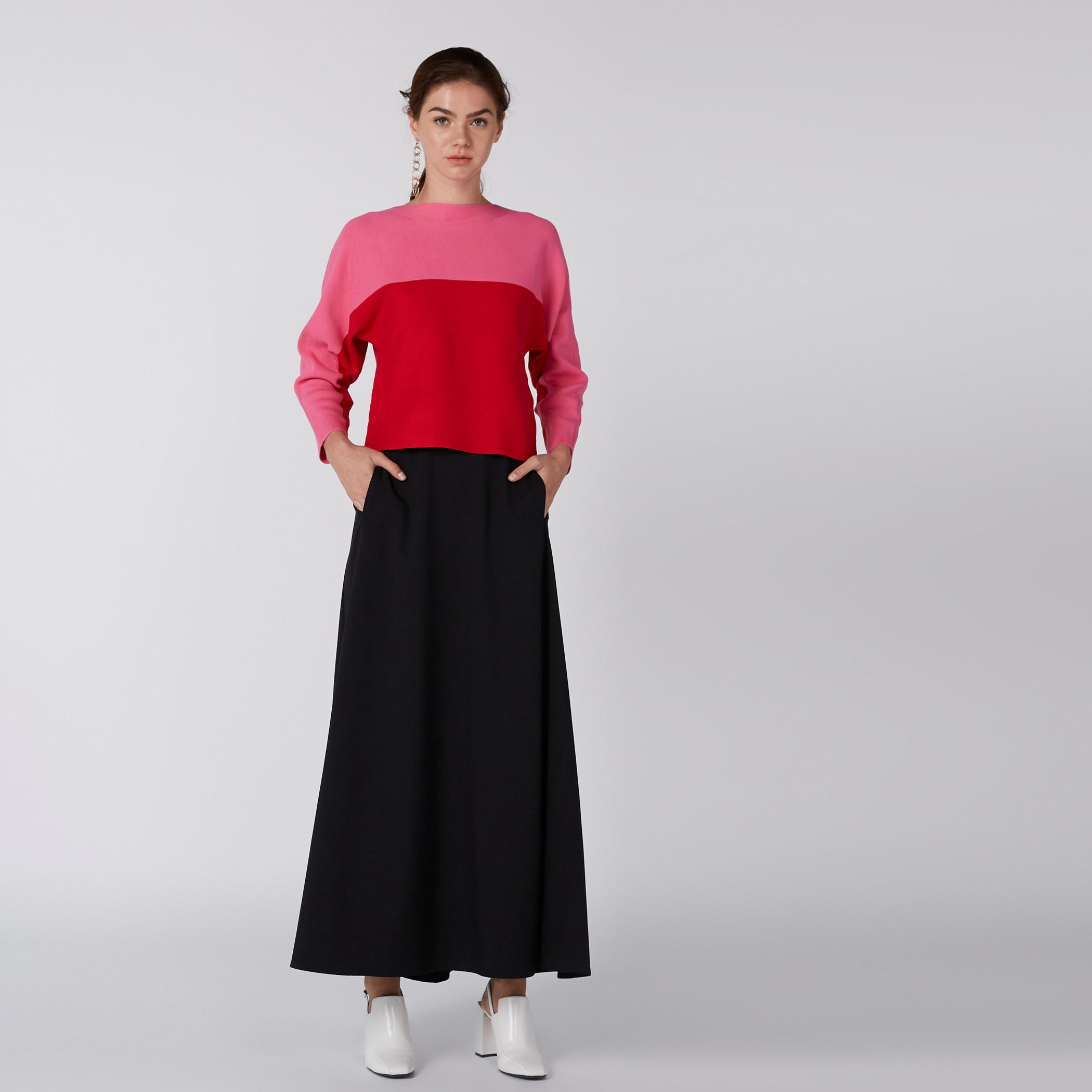 Elle Knitted Sweater with Long Sleeves-women-clothing-cardigansandjumpers-jumpers-image-2