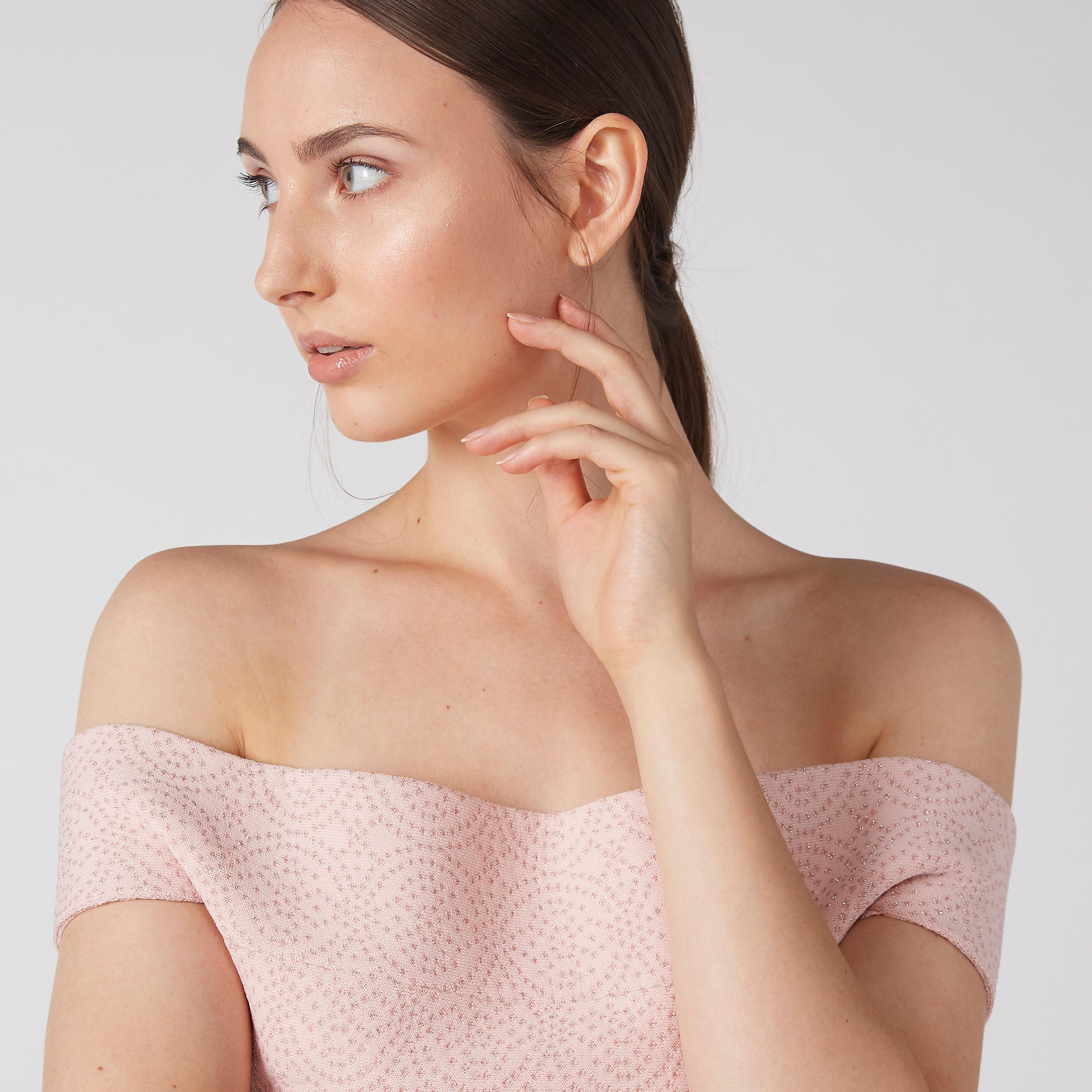 Elle Textured Off Shoulder Top with Ruffled Hem-women-clothing-shirtsandblouses-blouses-image-2