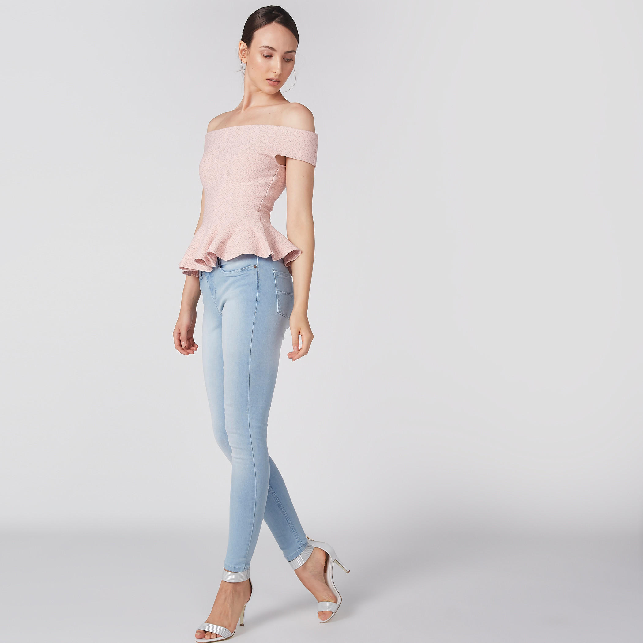 Elle Textured Off Shoulder Top with Ruffled Hem-women-clothing-shirtsandblouses-blouses-image-3
