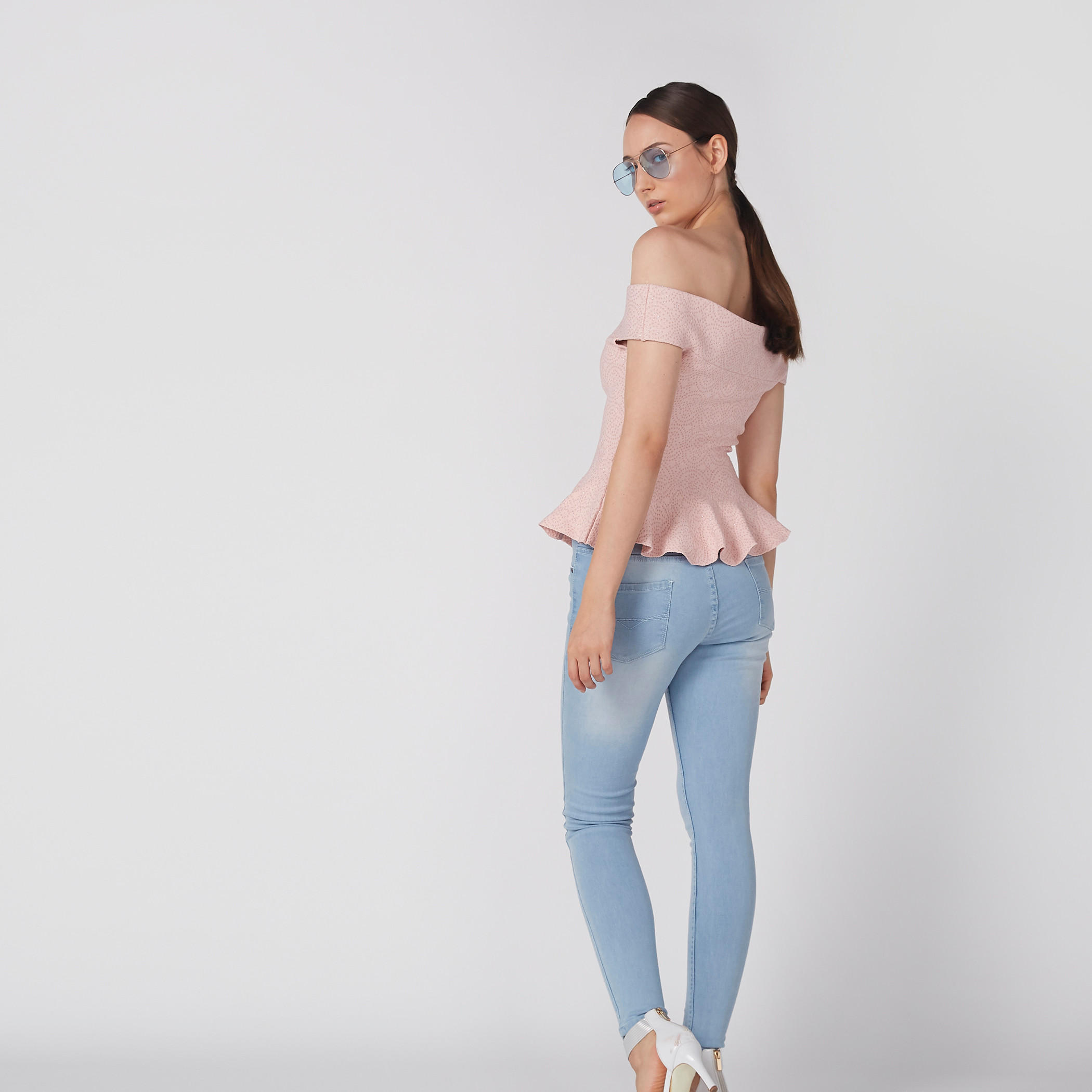 Elle Textured Off Shoulder Top with Ruffled Hem-women-clothing-shirtsandblouses-blouses-image-5