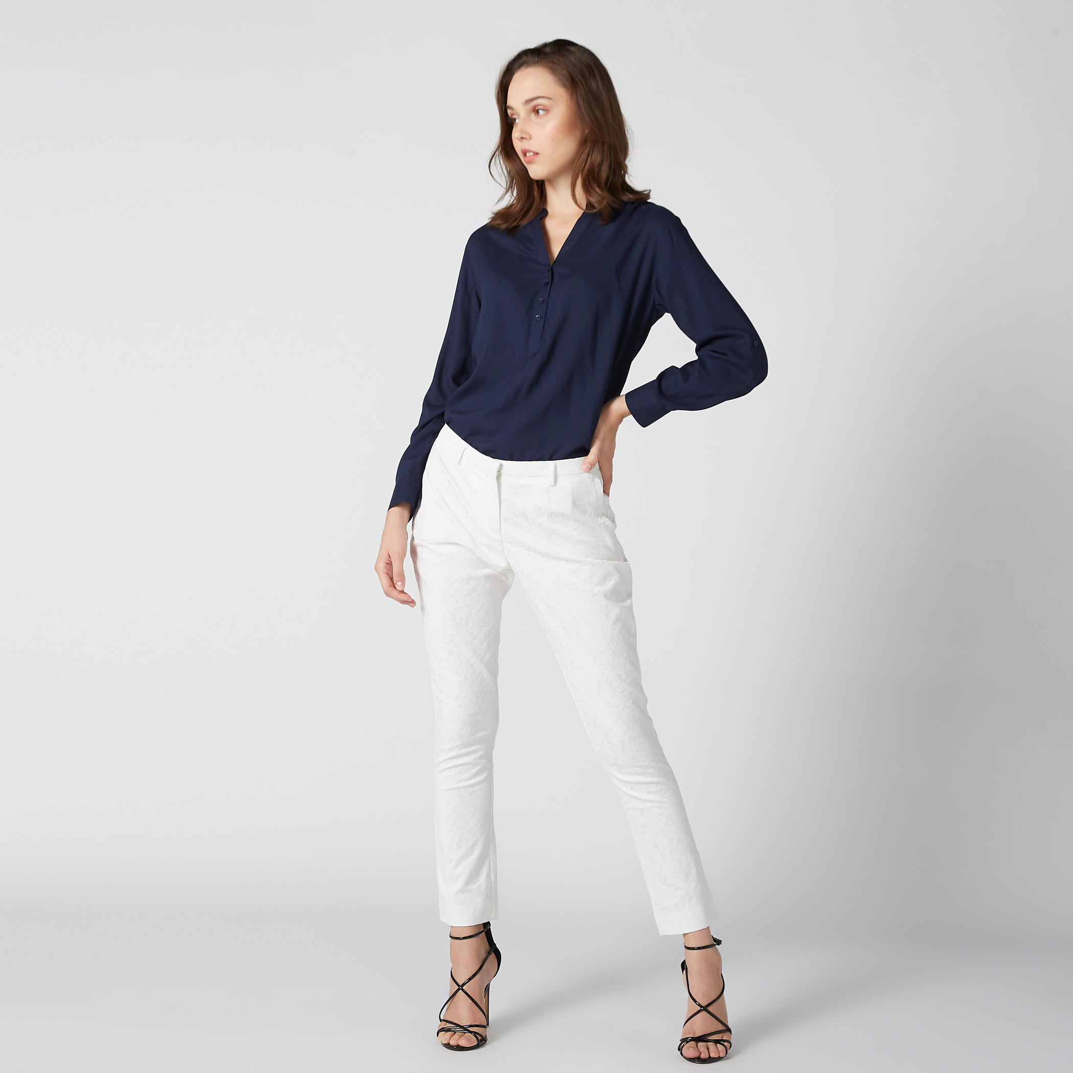 بنطال طويل بجيوب من إيل-women-clothing-bottoms-trousers-image-2