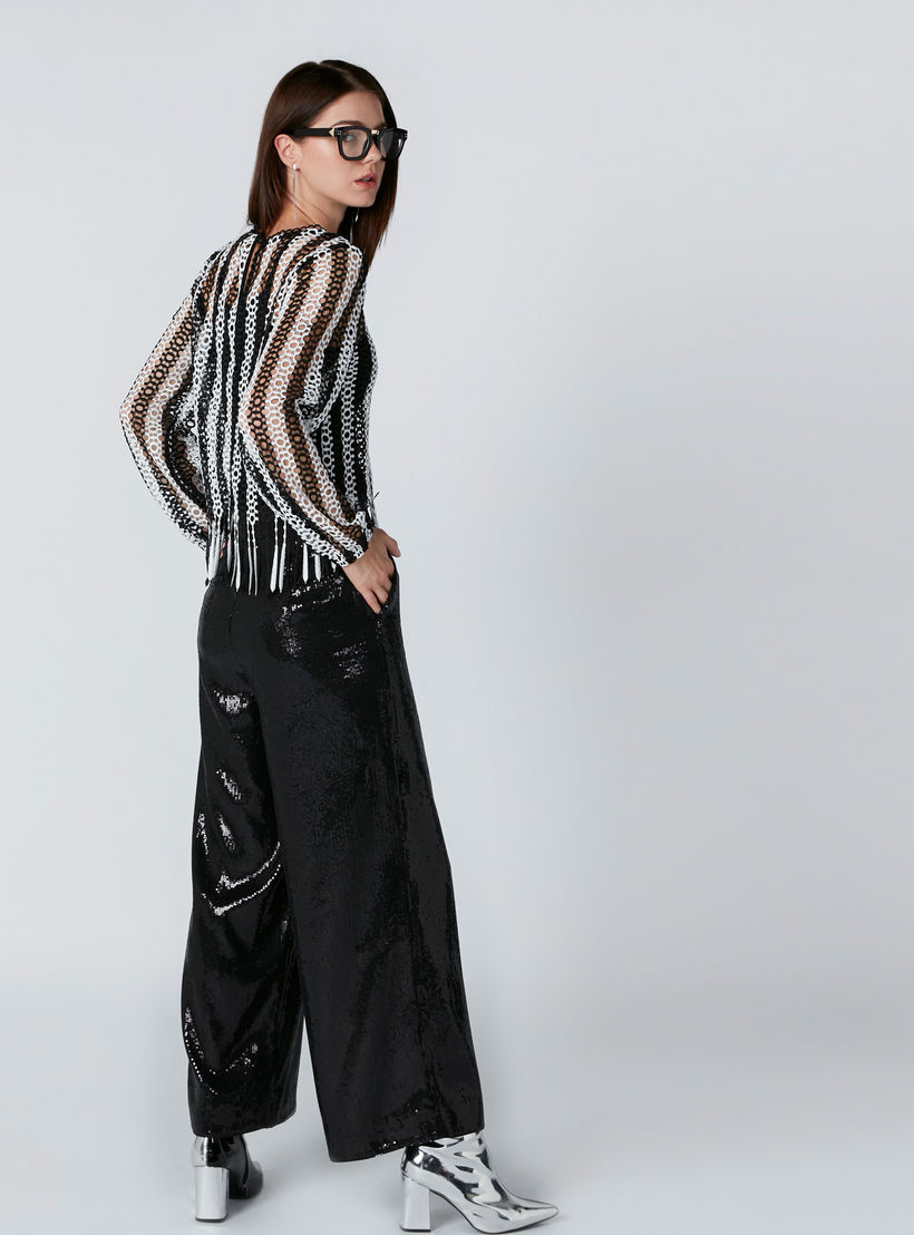 بلوزة بأكمام طويلة وشراشيب من إيل-women-clothing-shirtsandblouses-blouses-image-4