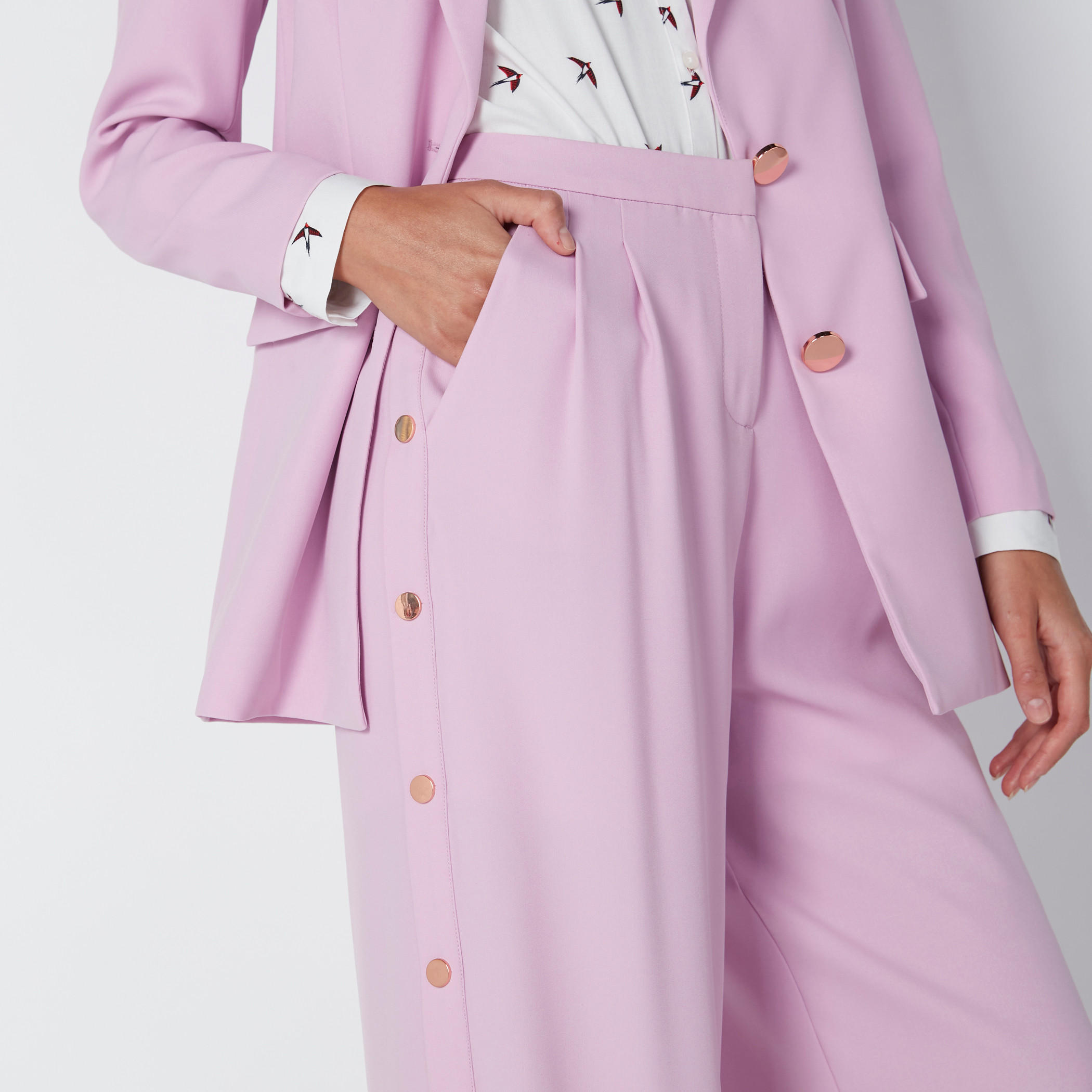 بنطال بالازو بخصر مرتفع وجيوب من إيل-women-clothing-bottoms-trousers-image-5