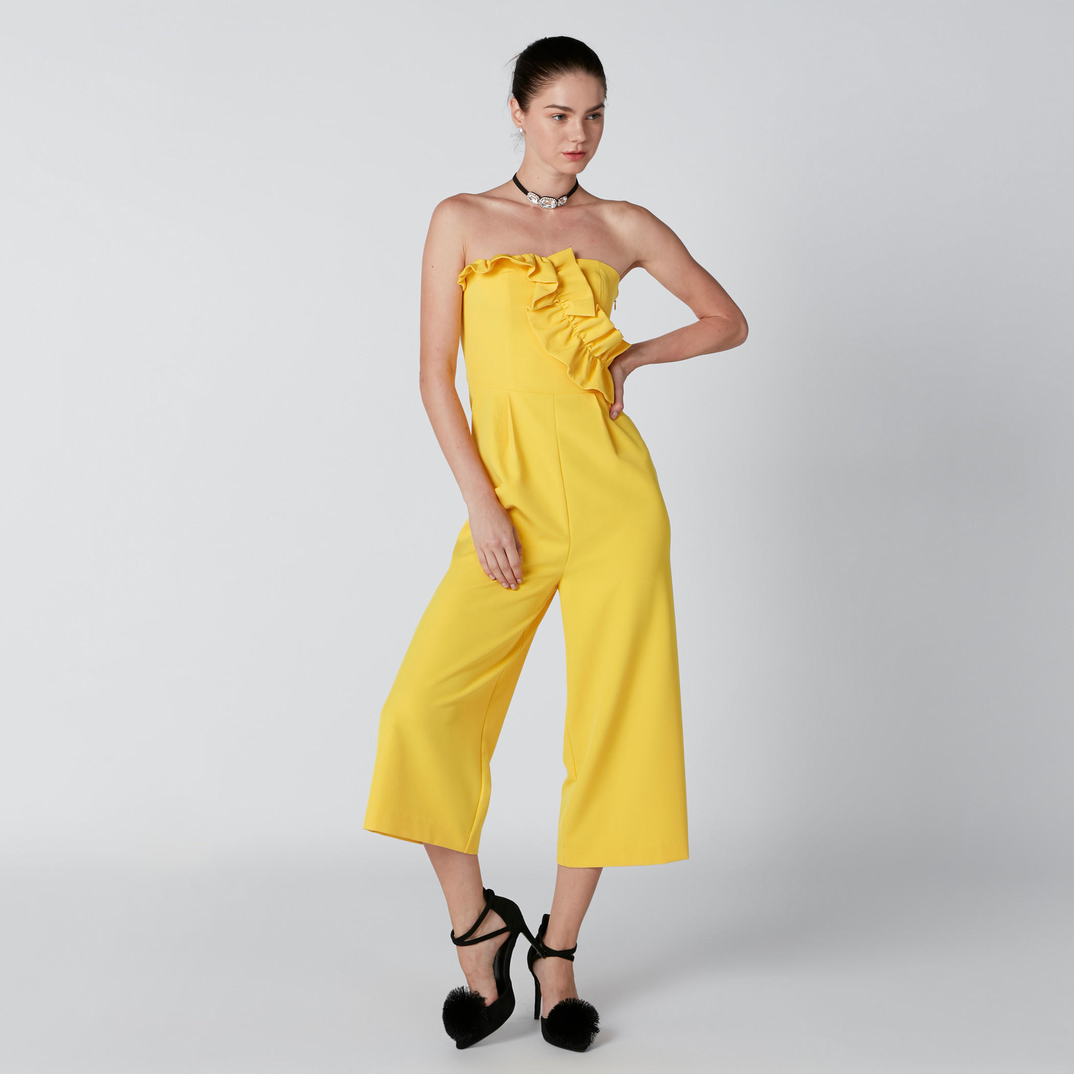 أفرول قصير دون حمالات من إيل-women-clothing-jumpsuits-image-1