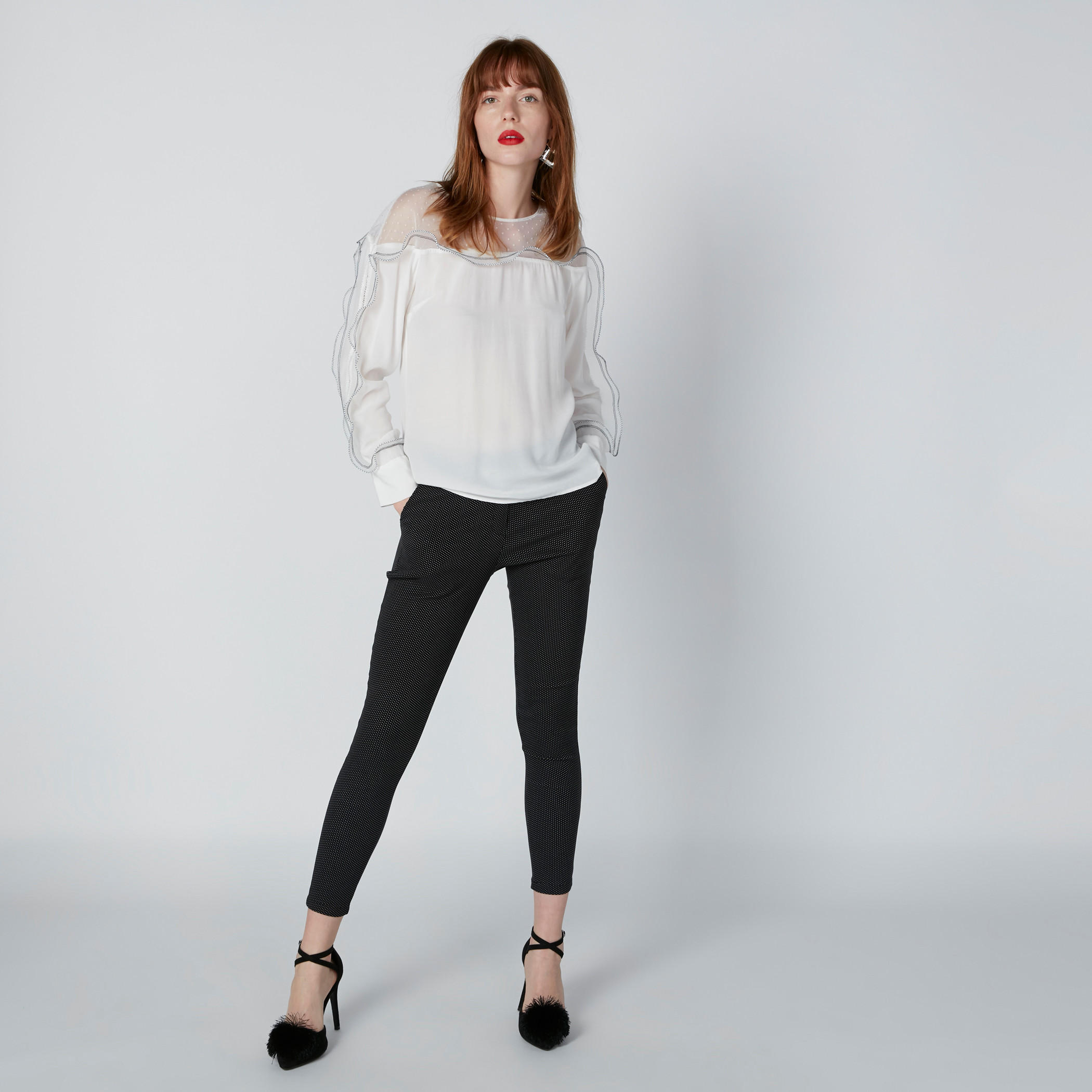 بلوزة بأكمام طويلة وتفاصيل كشكش من إيل-women-clothing-shirtsandblouses-blouses-image-4