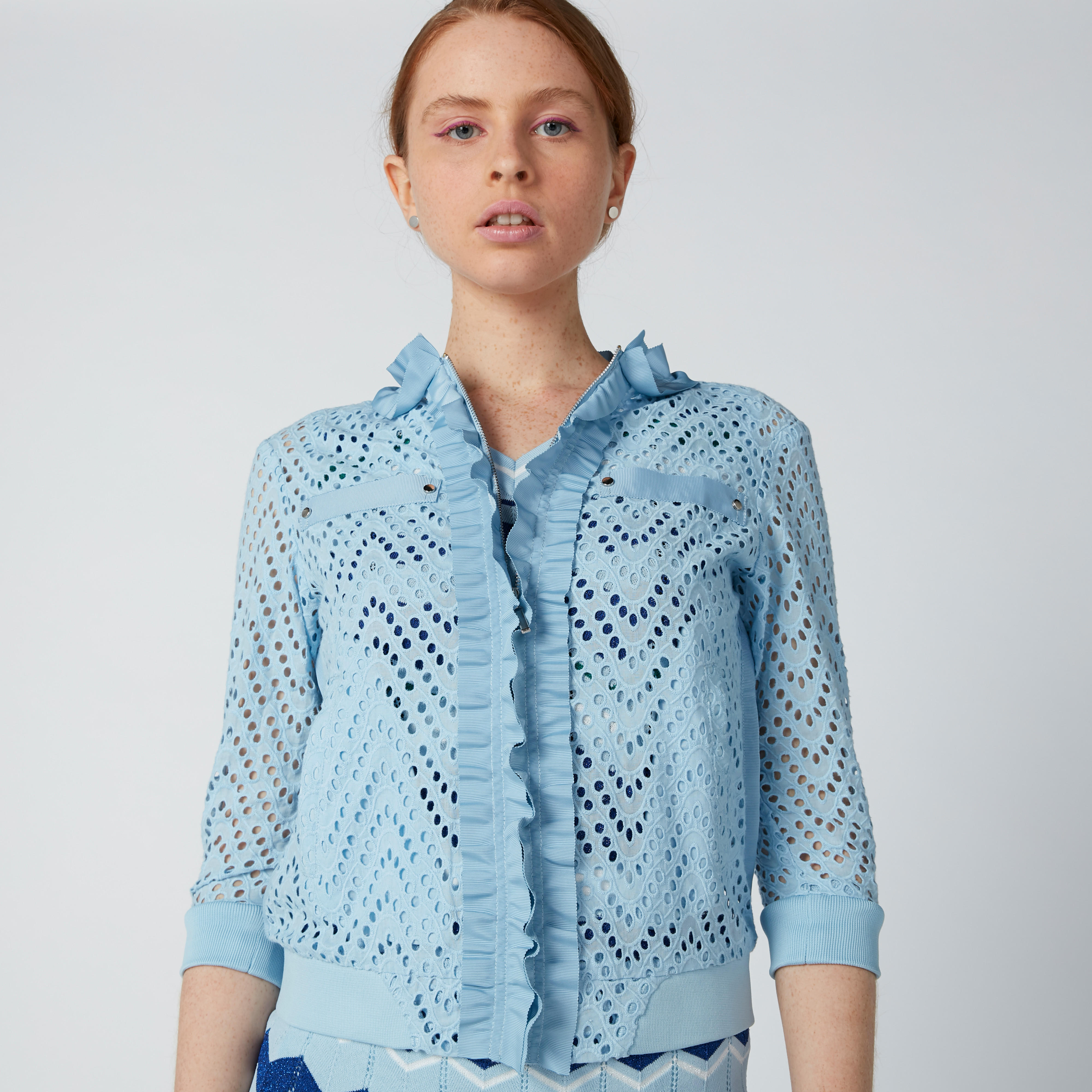 جاكيت بقصّة عاديّة وجيوب كانجارو وتفاصيل دانتيل من إيل-women-winterwear-coatsandjackets-jackets-image-5