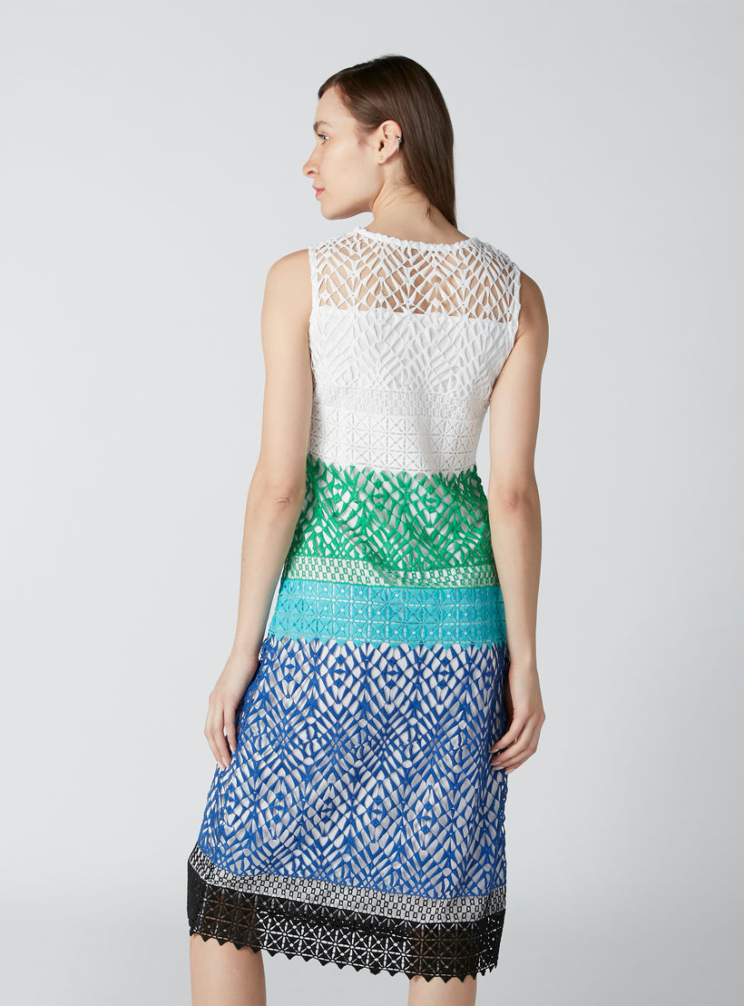 فستان إيه لاين متوسط الطول دون أكمام بتفاصيل دانتيل من إيل-women-clothing-dresses-image-2