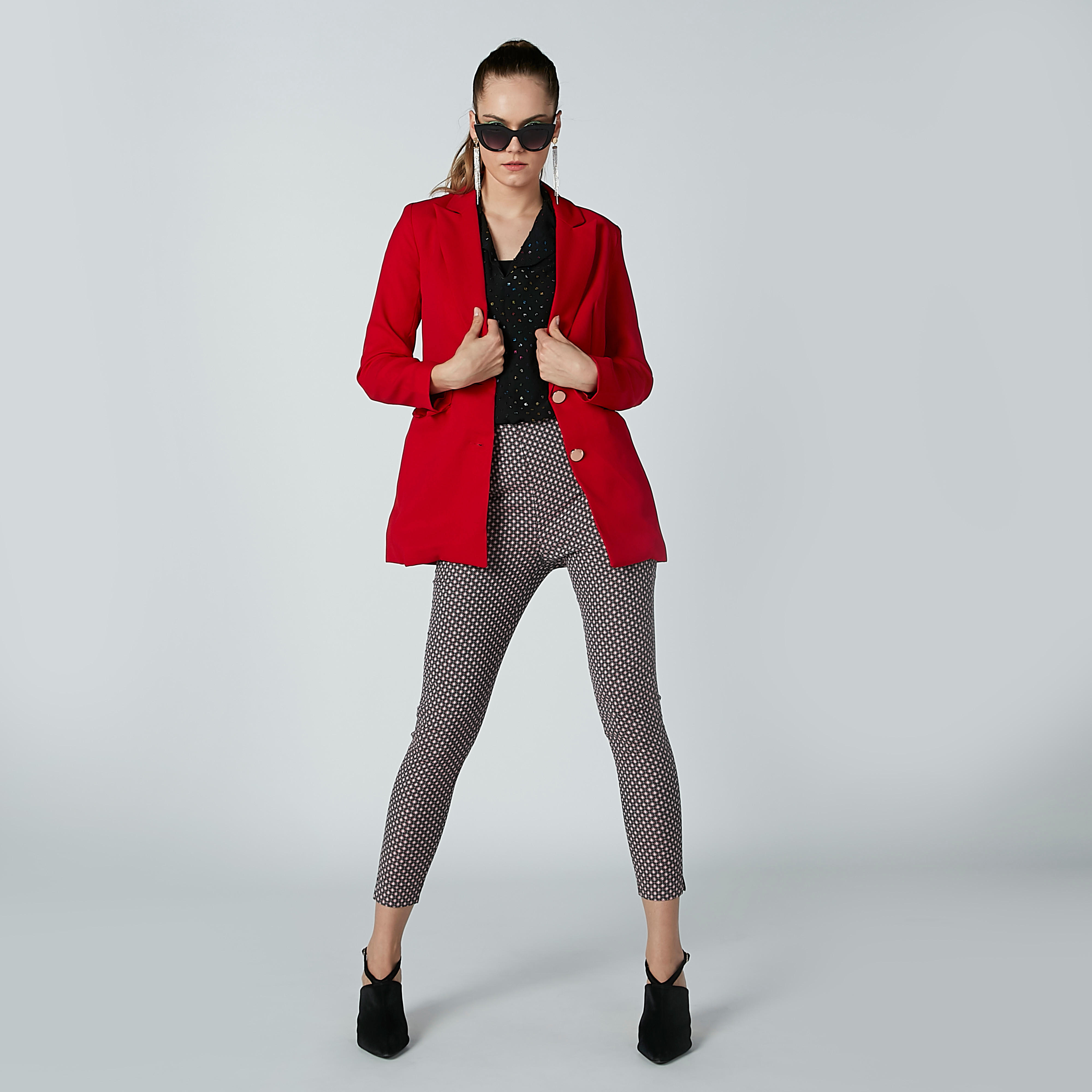 بليزر سادة بأكمام طويلة من إيل-women-clothing-coatsandjackets-blazers-image-1