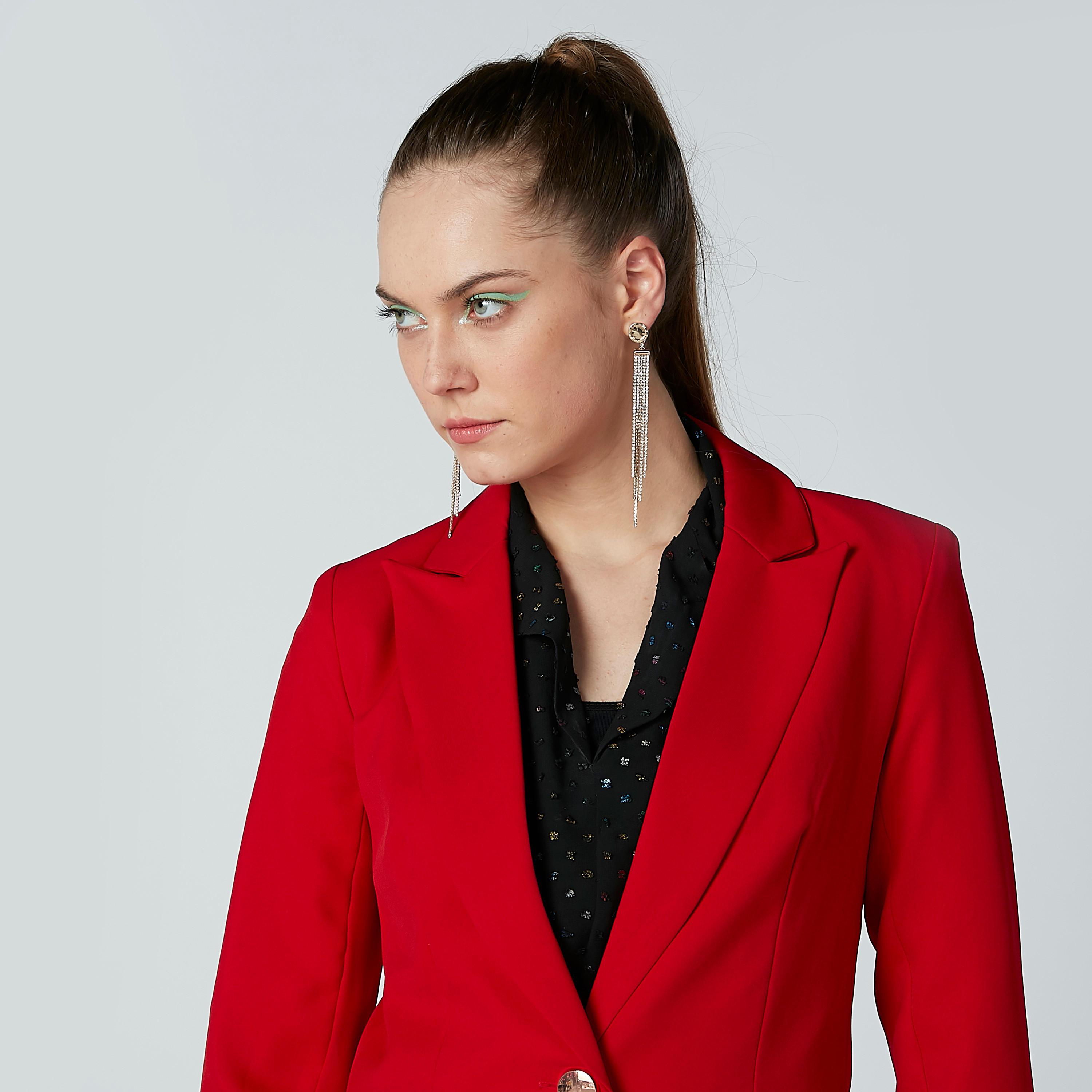بليزر سادة بأكمام طويلة من إيل-women-clothing-coatsandjackets-blazers-image-4