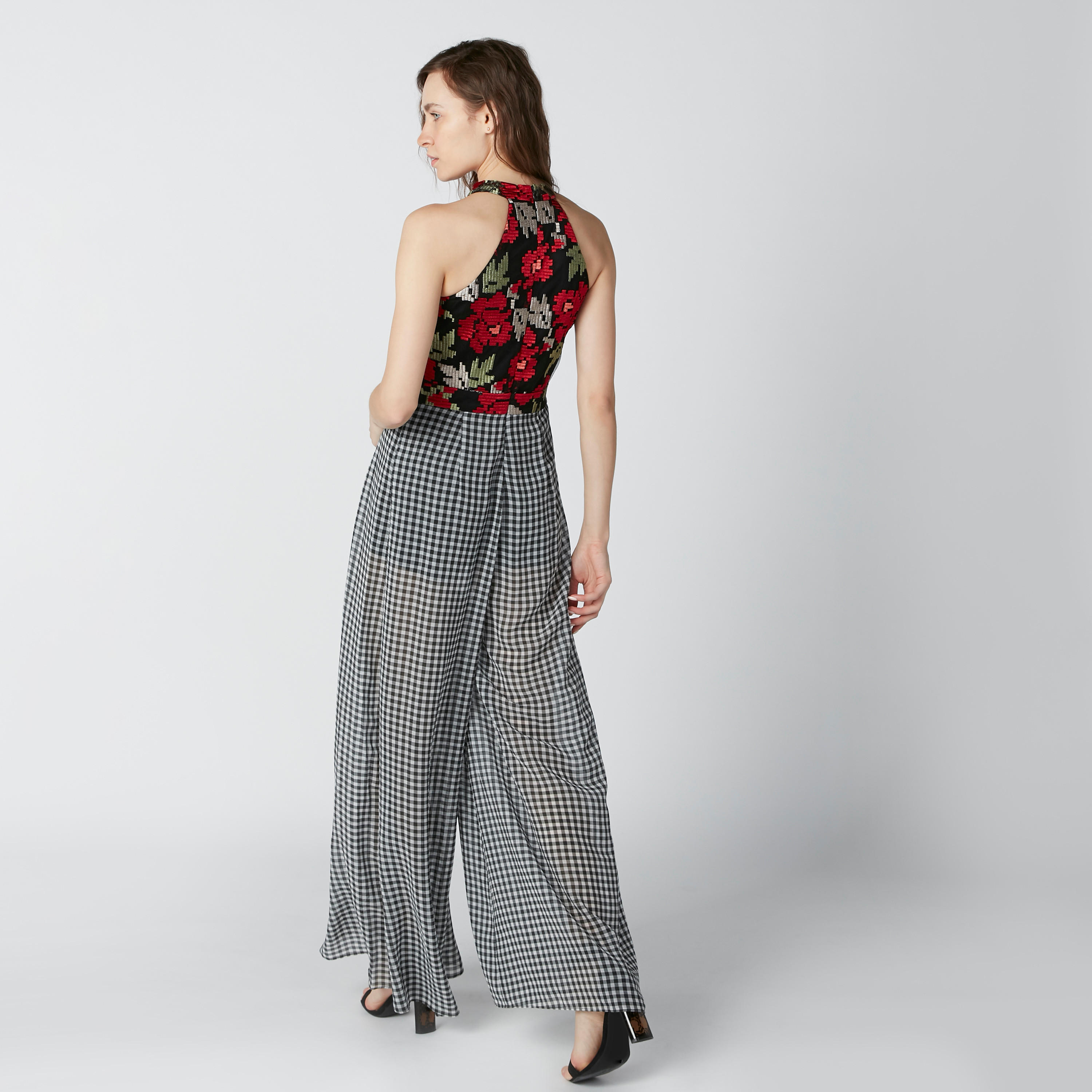 أفرول كاروهات مطرّز بحلقات من إيل-women-clothing-jumpsuits-image-2
