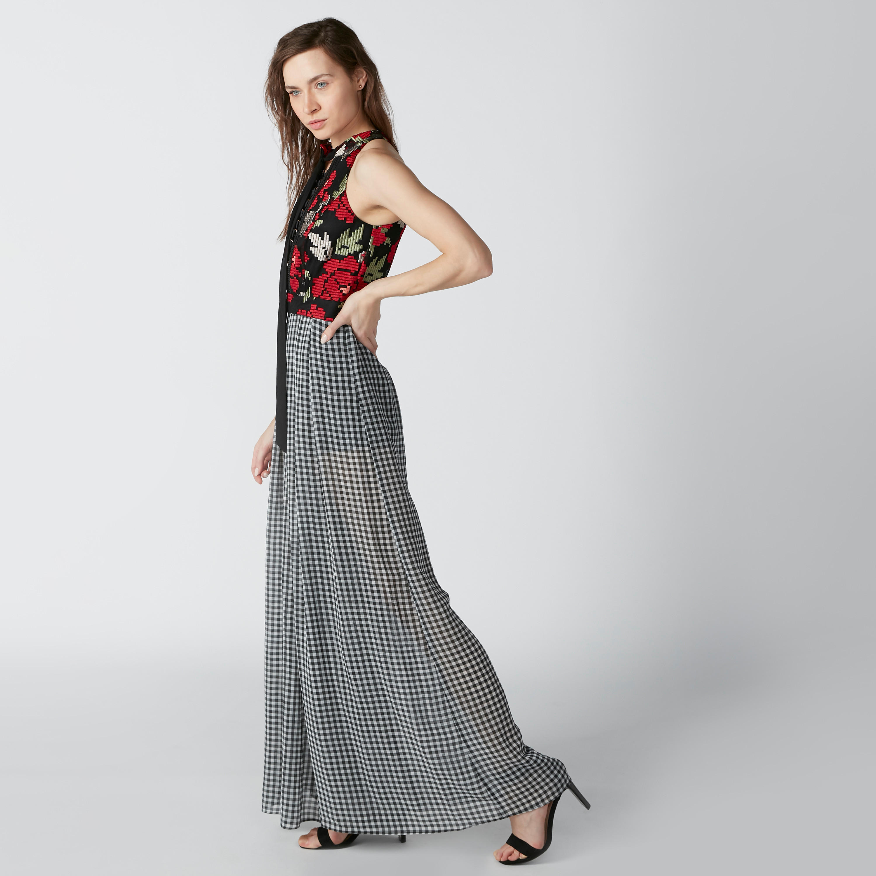 أفرول كاروهات مطرّز بحلقات من إيل-women-clothing-jumpsuits-image-4