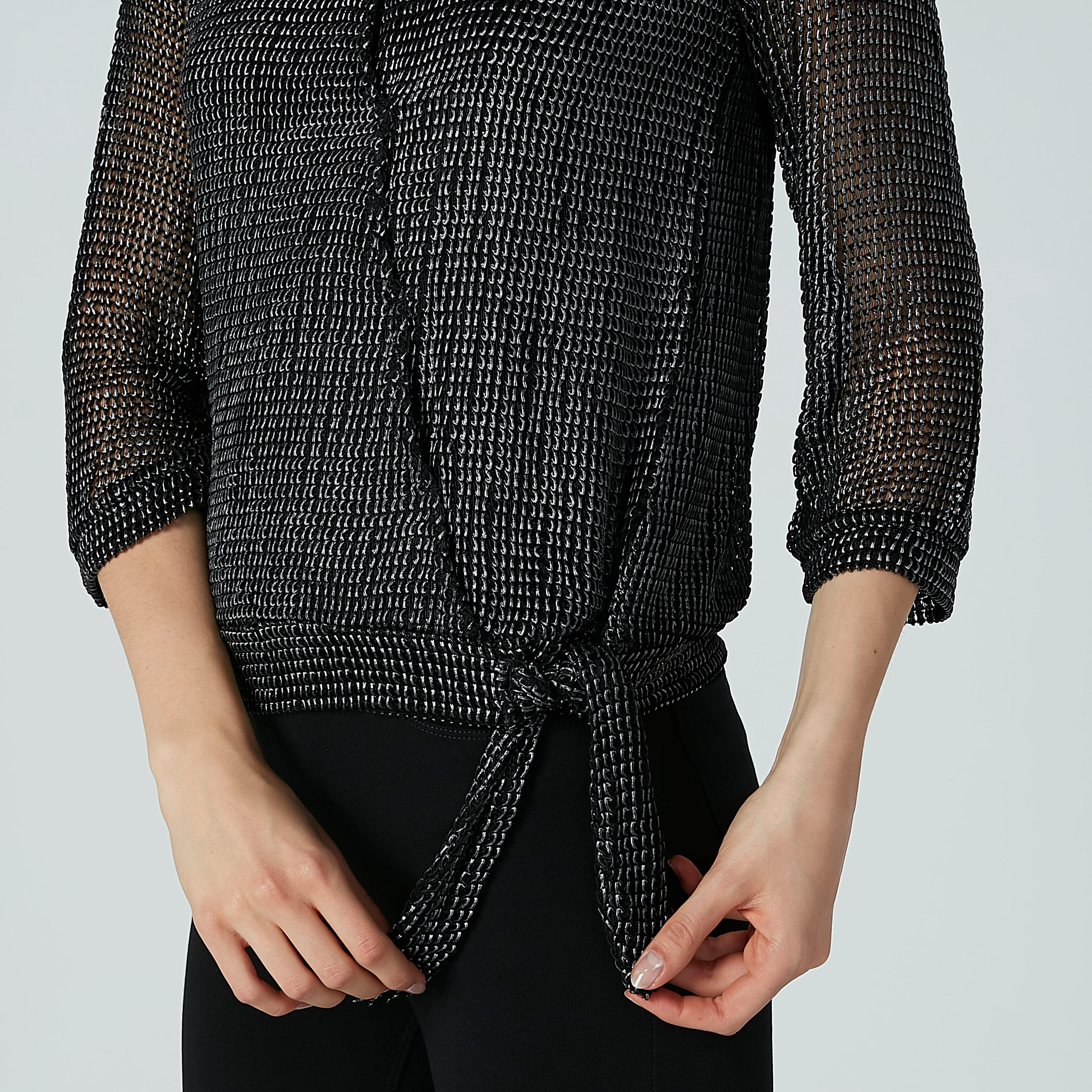 بلوزة بياقة V ورباط من إيل-women-clothing-shirtsandblouses-blouses-image-3