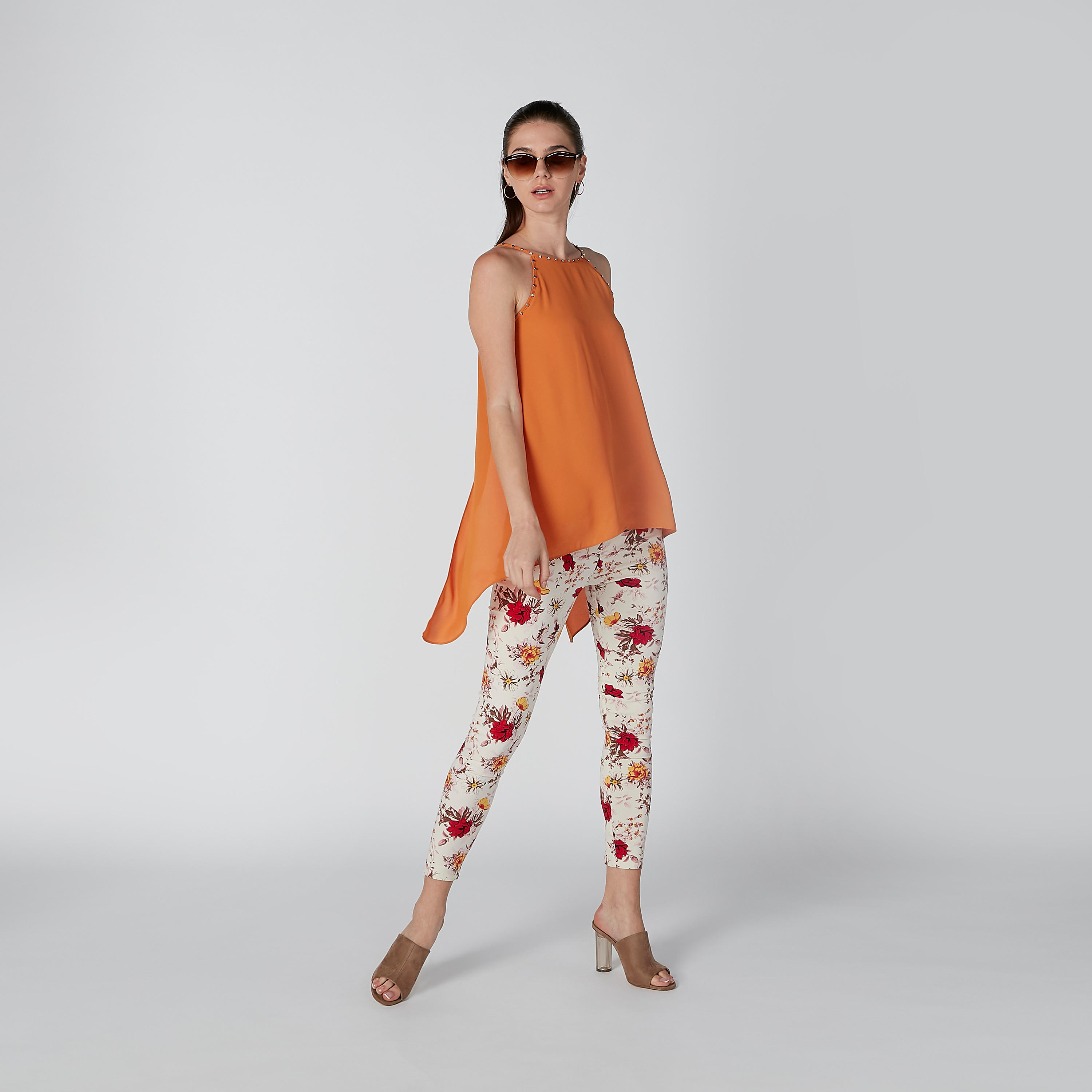 ELLE Solid Studded Detail Top with Asymmetric Hem and Straps-women-clothing-shirtsandblouses-blouses-image-1