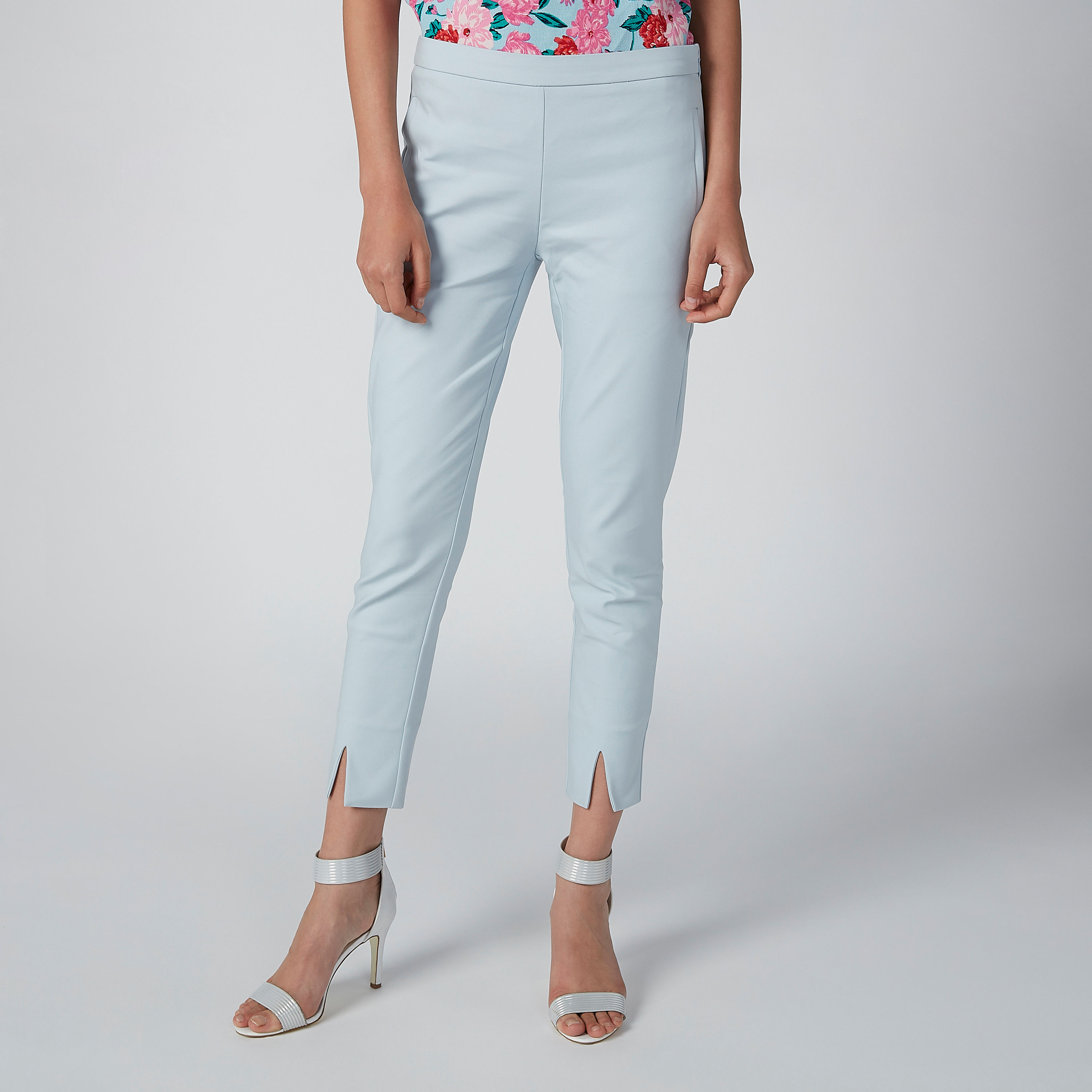 بنطال سادة بجيوب وفتحة من إيل-women-clothing-bottoms-trousers-image-3