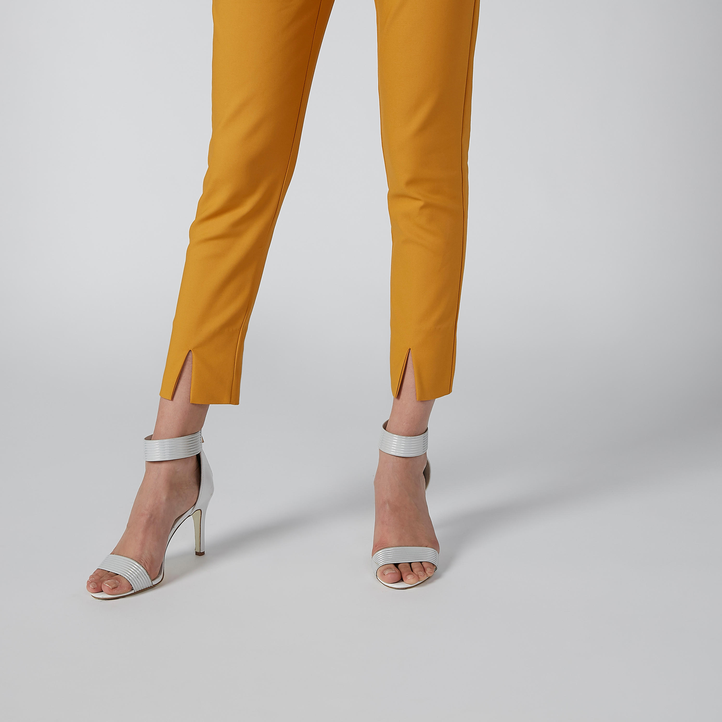 ELLE Plain Trousers with Slit Detail-women-clothing-bottoms-trousers-image-5