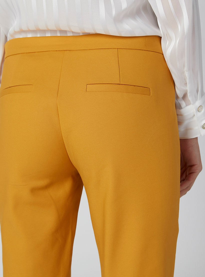 ELLE Plain Trousers with Slit Detail-women-clothing-bottoms-trousers-image-6