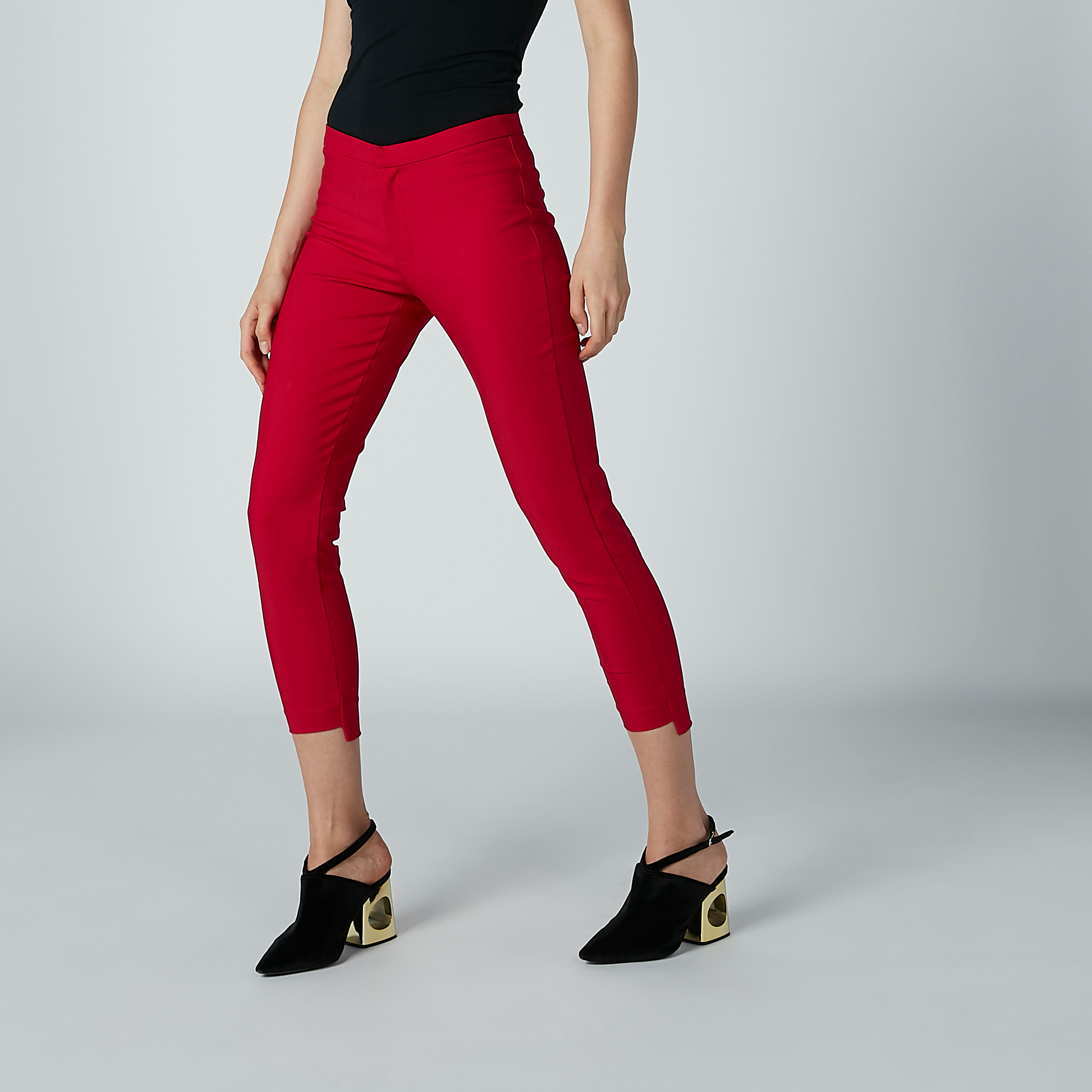 بنطال قصير بحوّاف غير مستوية وجيوب من إيل-women-clothing-bottoms-trousers-image-1