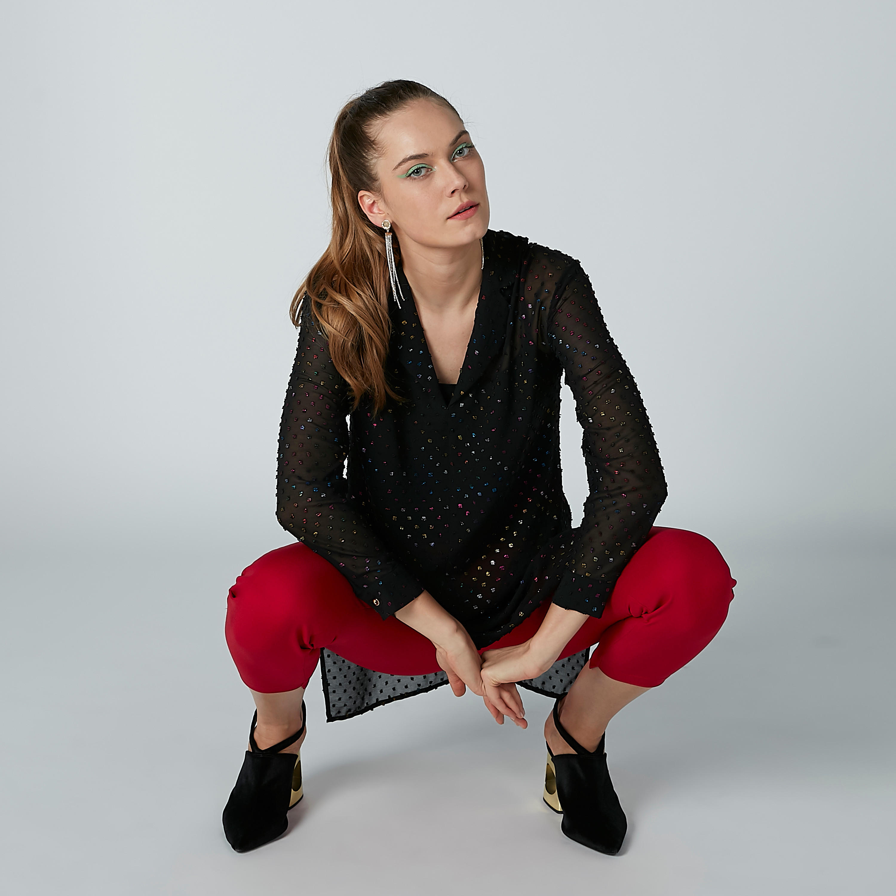 بنطال قصير بحوّاف غير مستوية وجيوب من إيل-women-clothing-bottoms-trousers-image-2