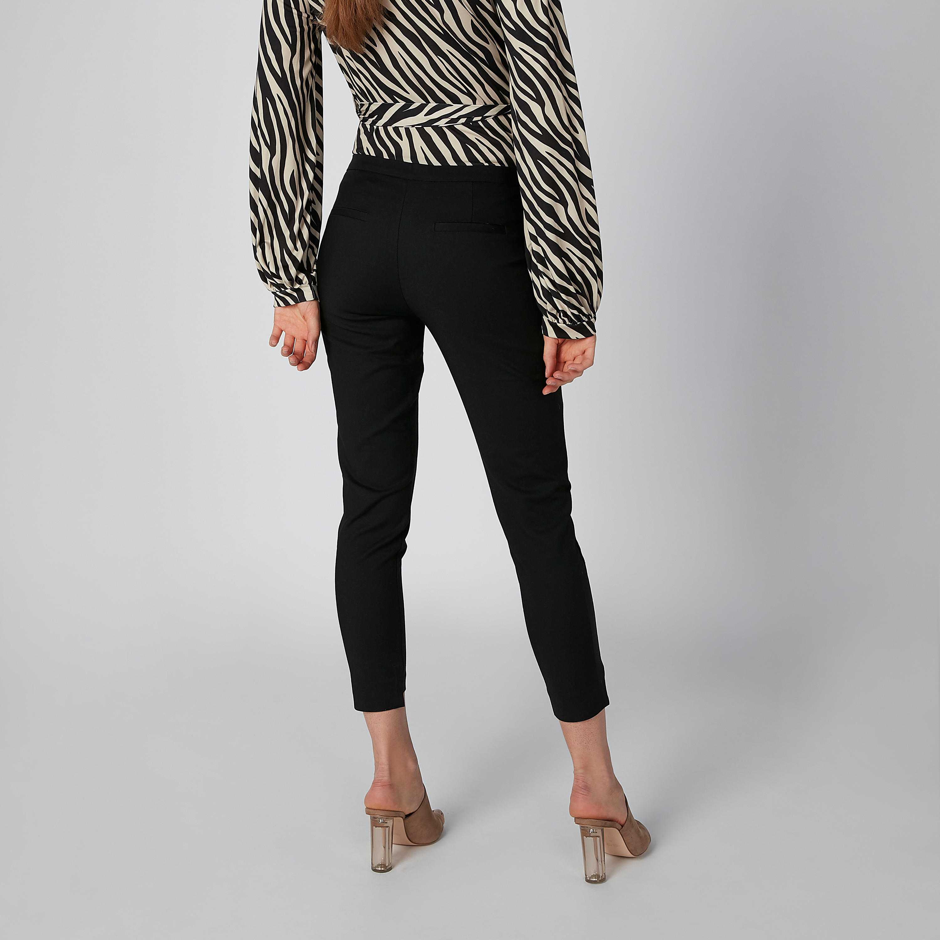 بنطلون سادة بحوّاف غير مستوية من إيل-women-clothing-bottoms-trousers-image-3