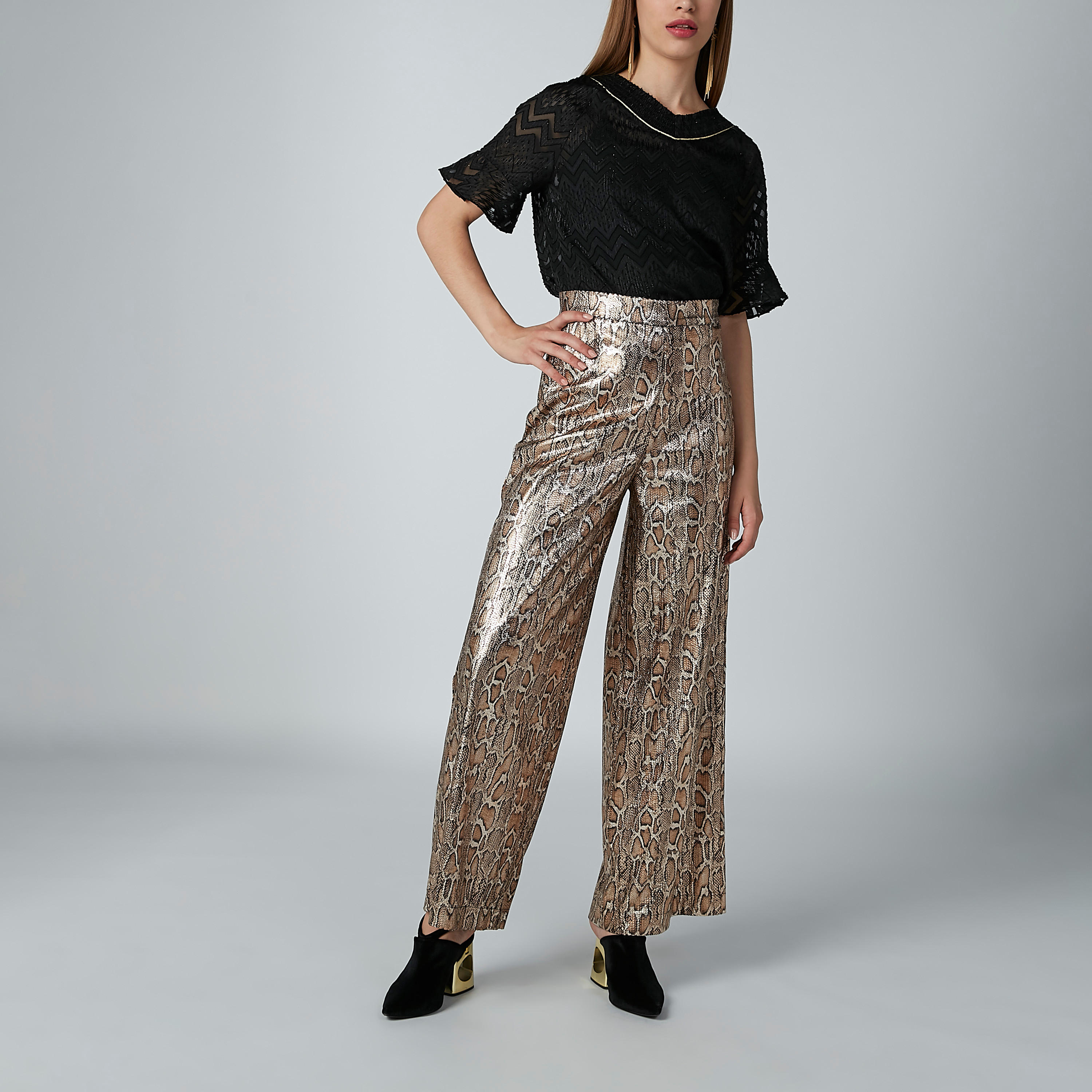 بنطال بالازو بطبعات حيوانات-women-clothing-bottoms-trousers-image-2