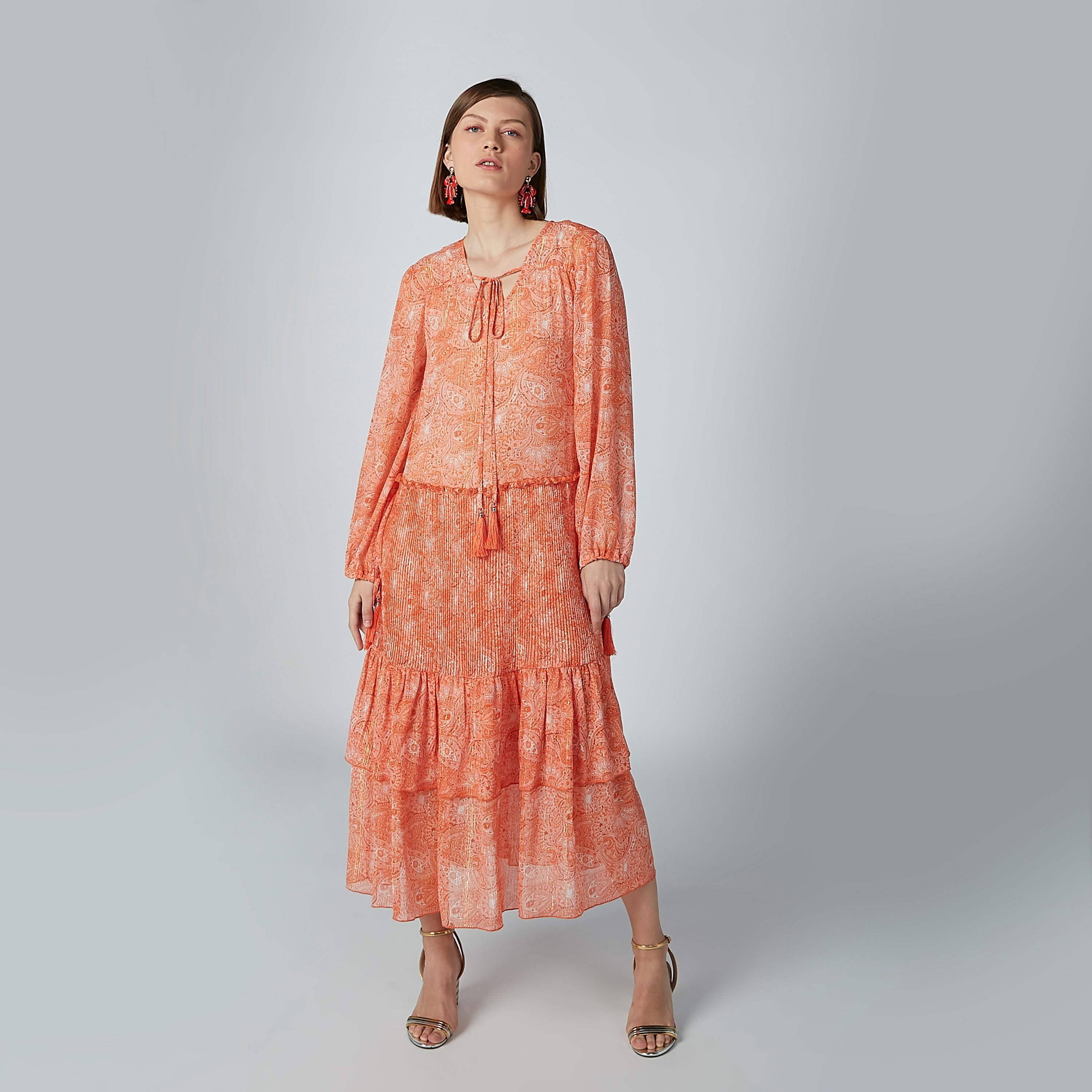 فستان إيه لاين طويل بأكمام طويلة وأربطة وطبعات بيزلي-women-clothing-dresses-image-2