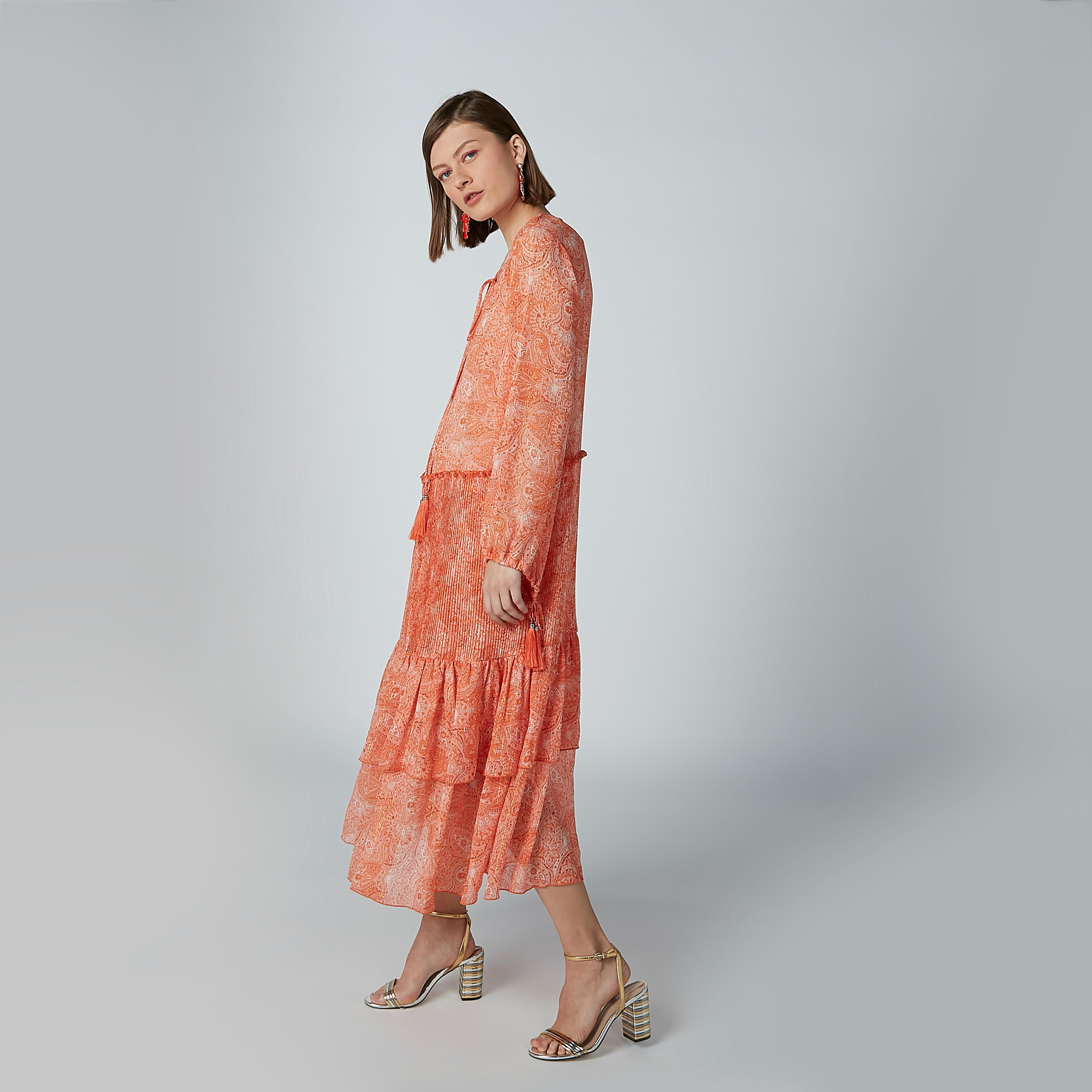 فستان إيه لاين طويل بأكمام طويلة وأربطة وطبعات بيزلي-women-clothing-dresses-image-3
