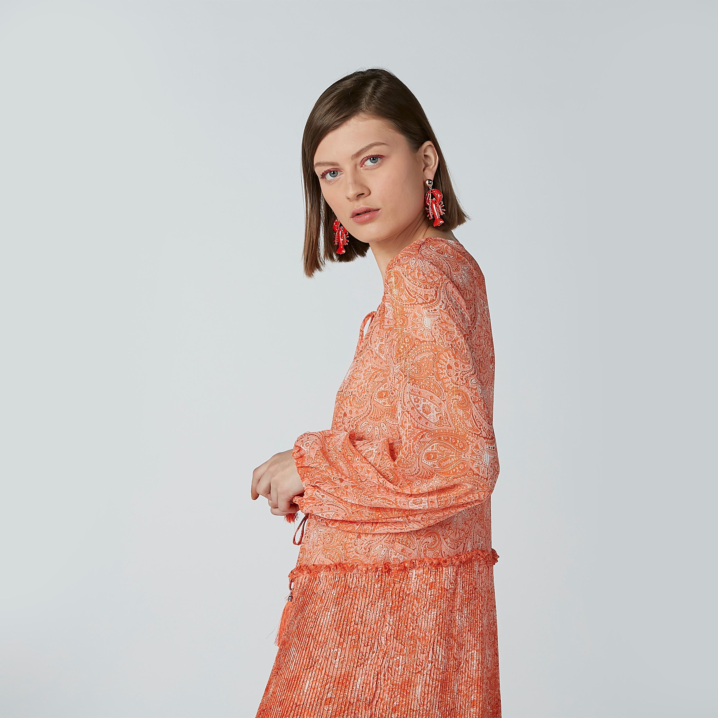 فستان إيه لاين طويل بأكمام طويلة وأربطة وطبعات بيزلي-women-clothing-dresses-image-4