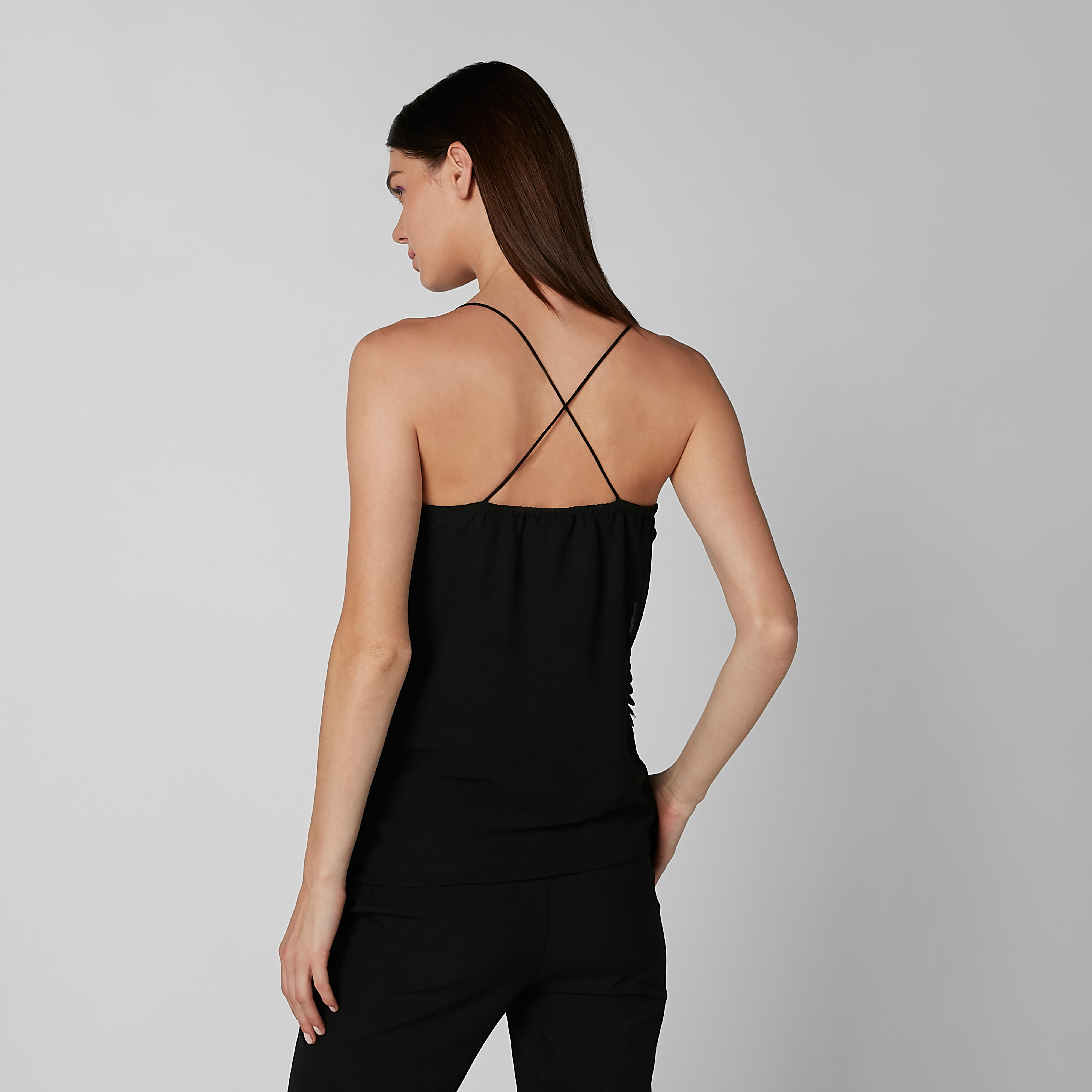 بلوزة مزيّنة بياقة سويت هارت وحمّالات متقاطعة-women-clothing-shirtsandblouses-blouses-image-4