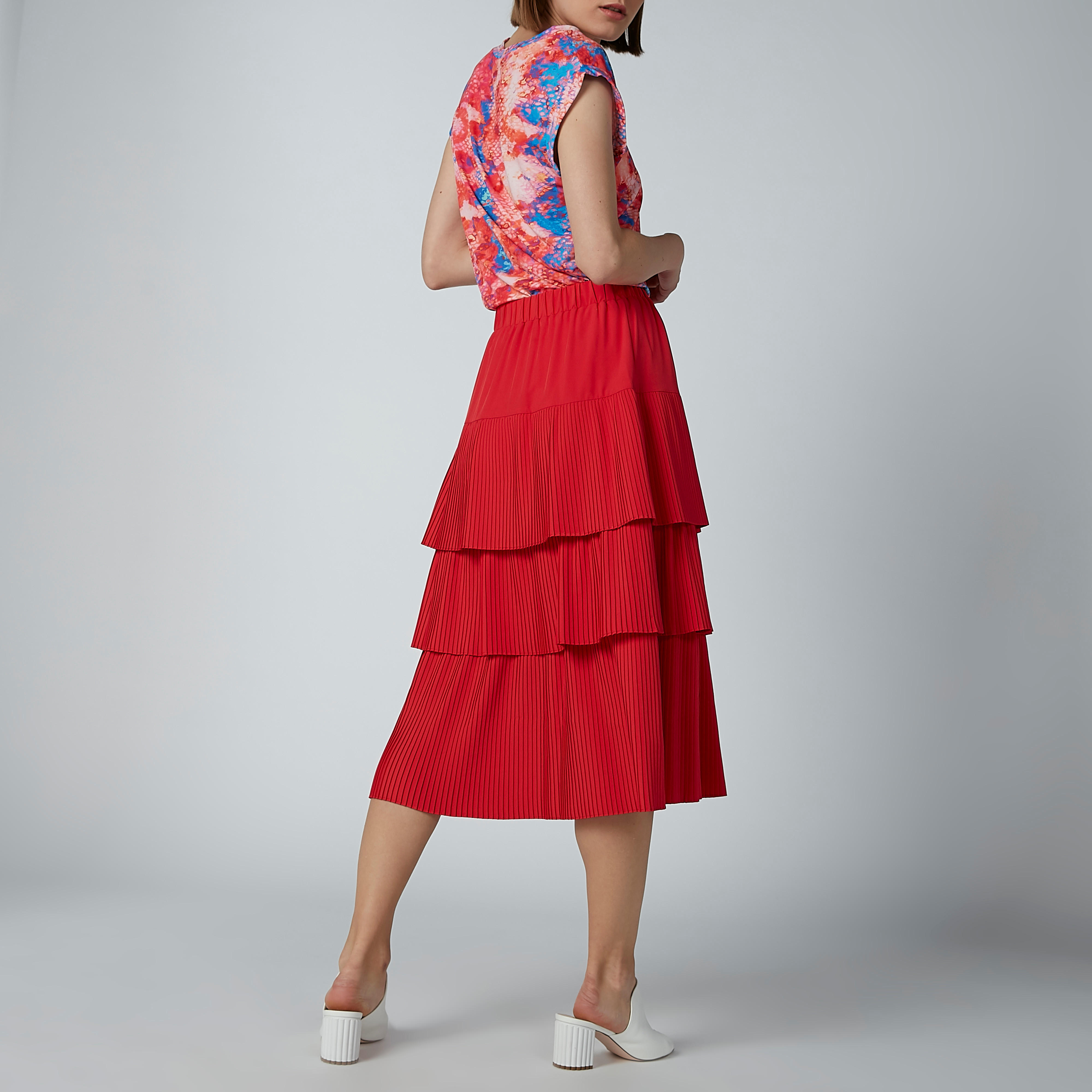 ELLE Striped Midi A-line Skirt with Ruffle Detail-women-clothing-bottoms-skirts-image-3