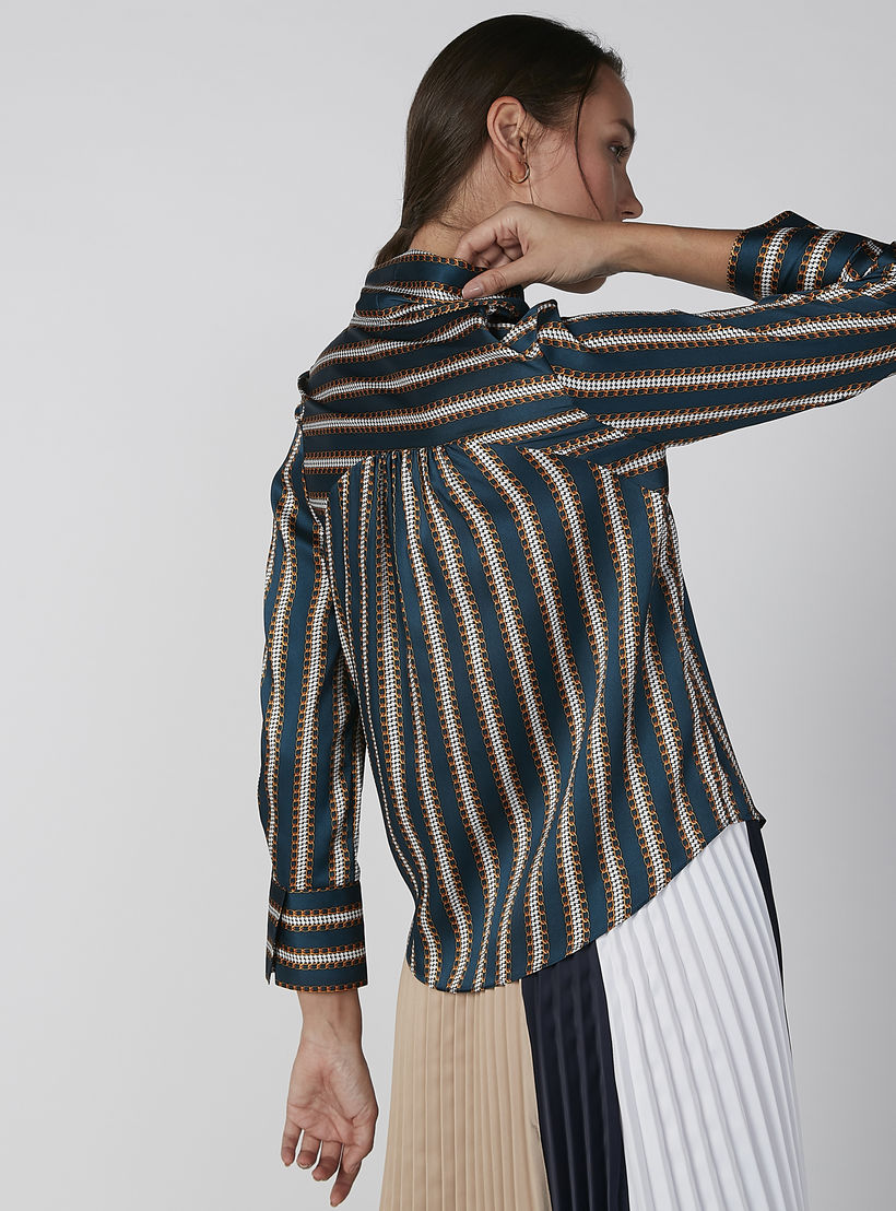 بلوزة بأكمام طويلة وفيونكة وطبعات من ايل-women-clothing-shirtsandblouses-blouses-image-2