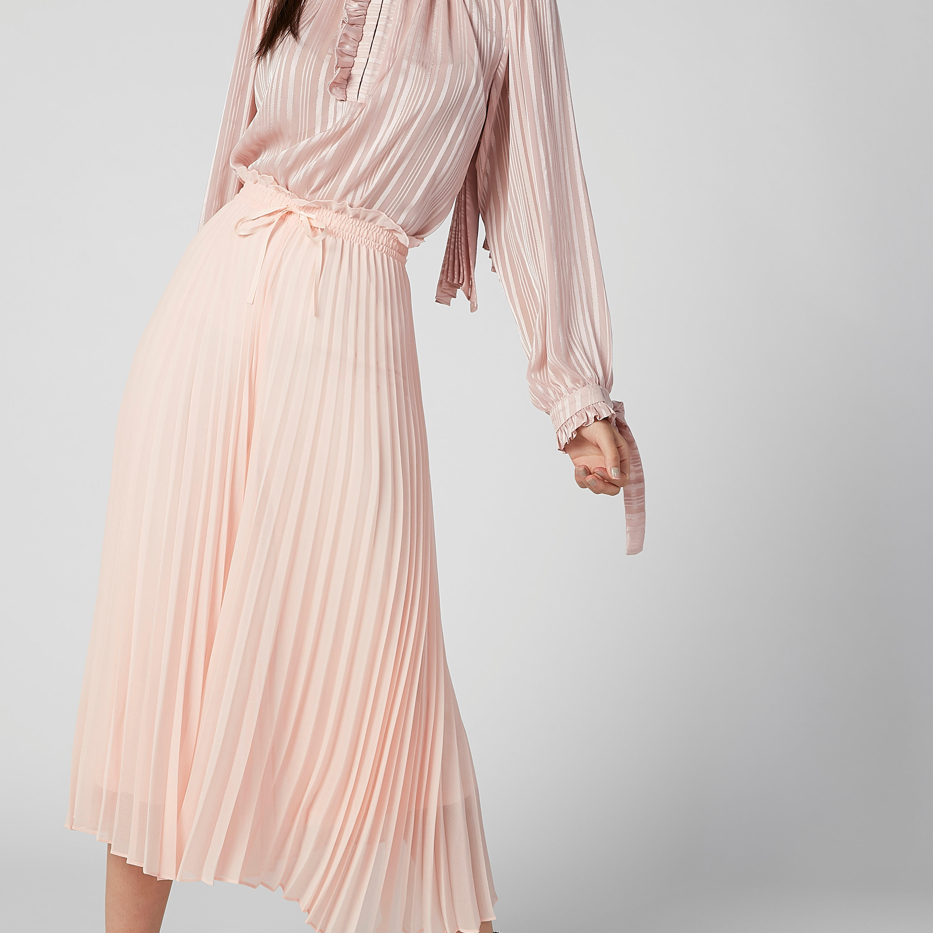 ELLE Wide Fit Pleated Culottes with Drawstring-women-clothing-bottoms-trousers-image-3