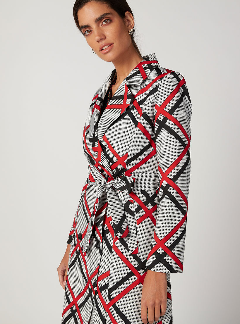 معطف كاروهات بأربطة وجيوب من إيل-women-clothing-coatsandjackets-coats-image-3