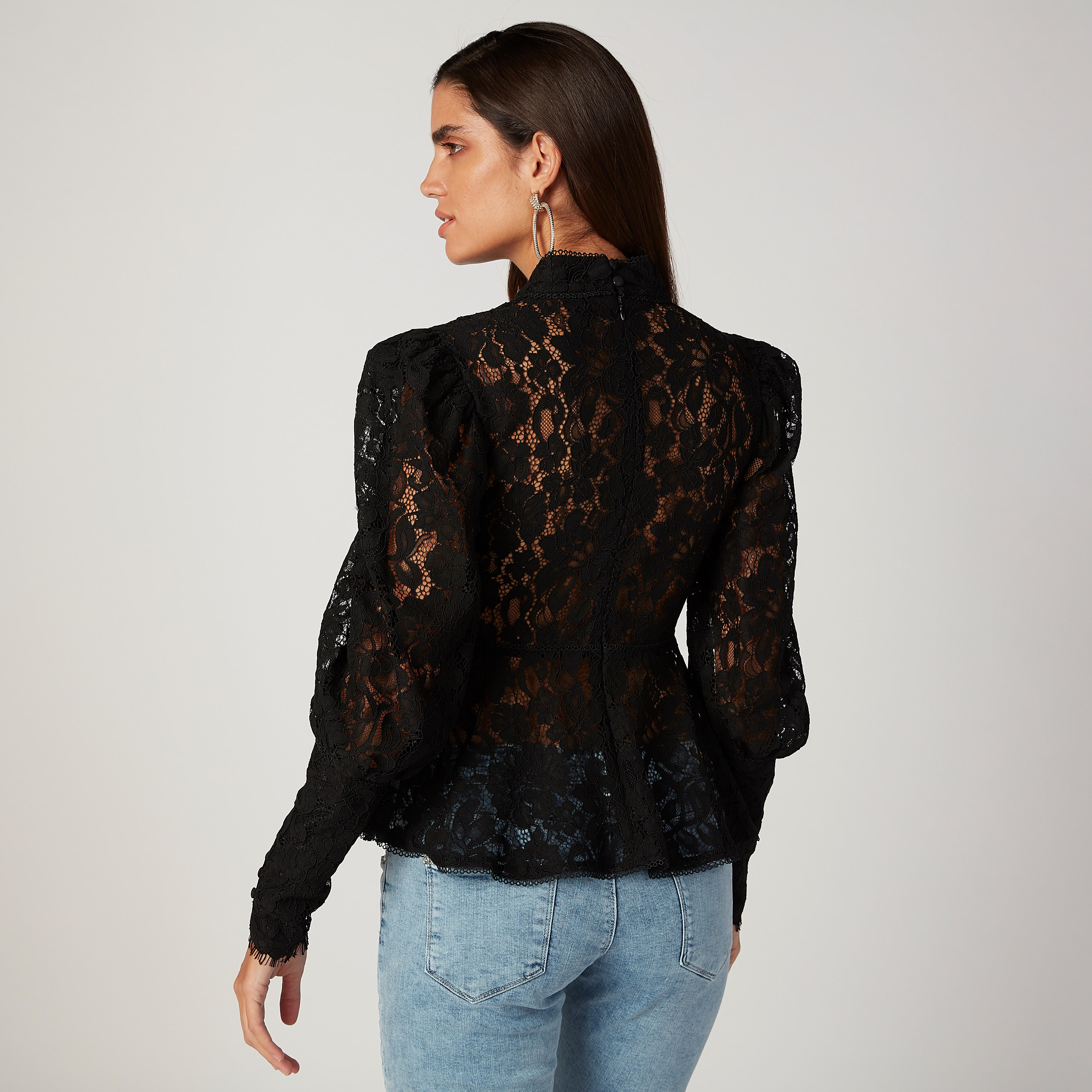 ELLE Lace Top with High Neck and Long Sleeves-women-clothing-shirtsandblouses-blouses-image-4