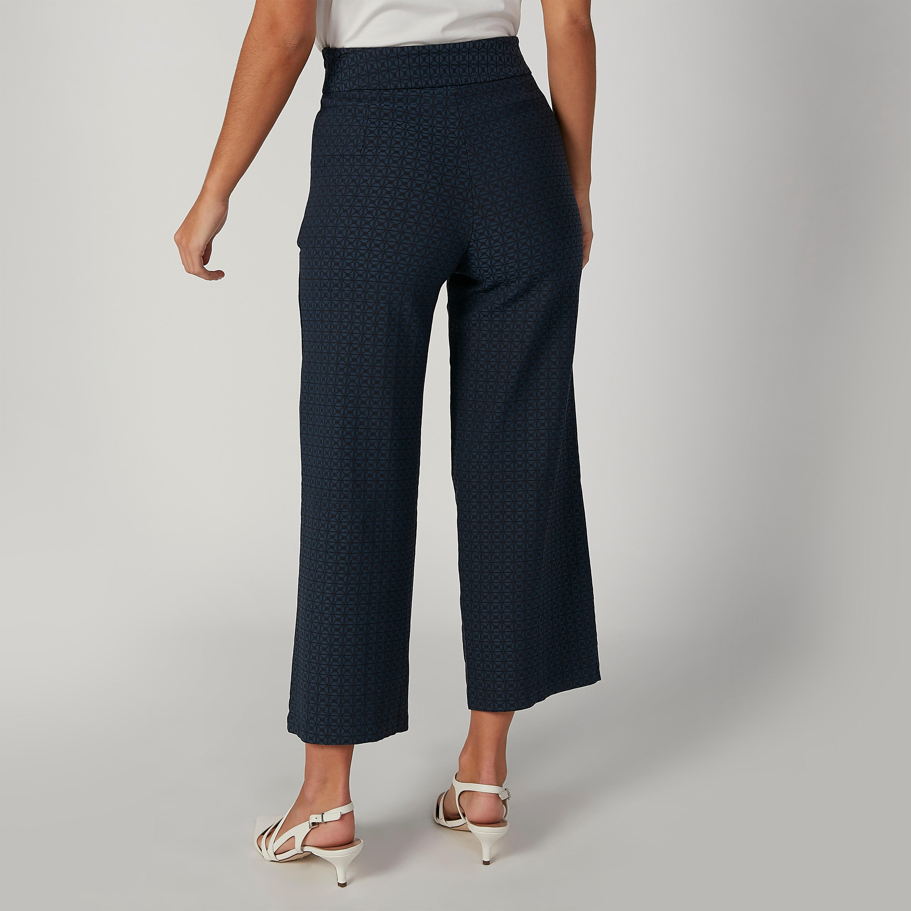 بنطلون بالازو بقصّة واسعة وخصر متوسط الارتفاع من إيل-women-clothing-bottoms-trousers-image-3