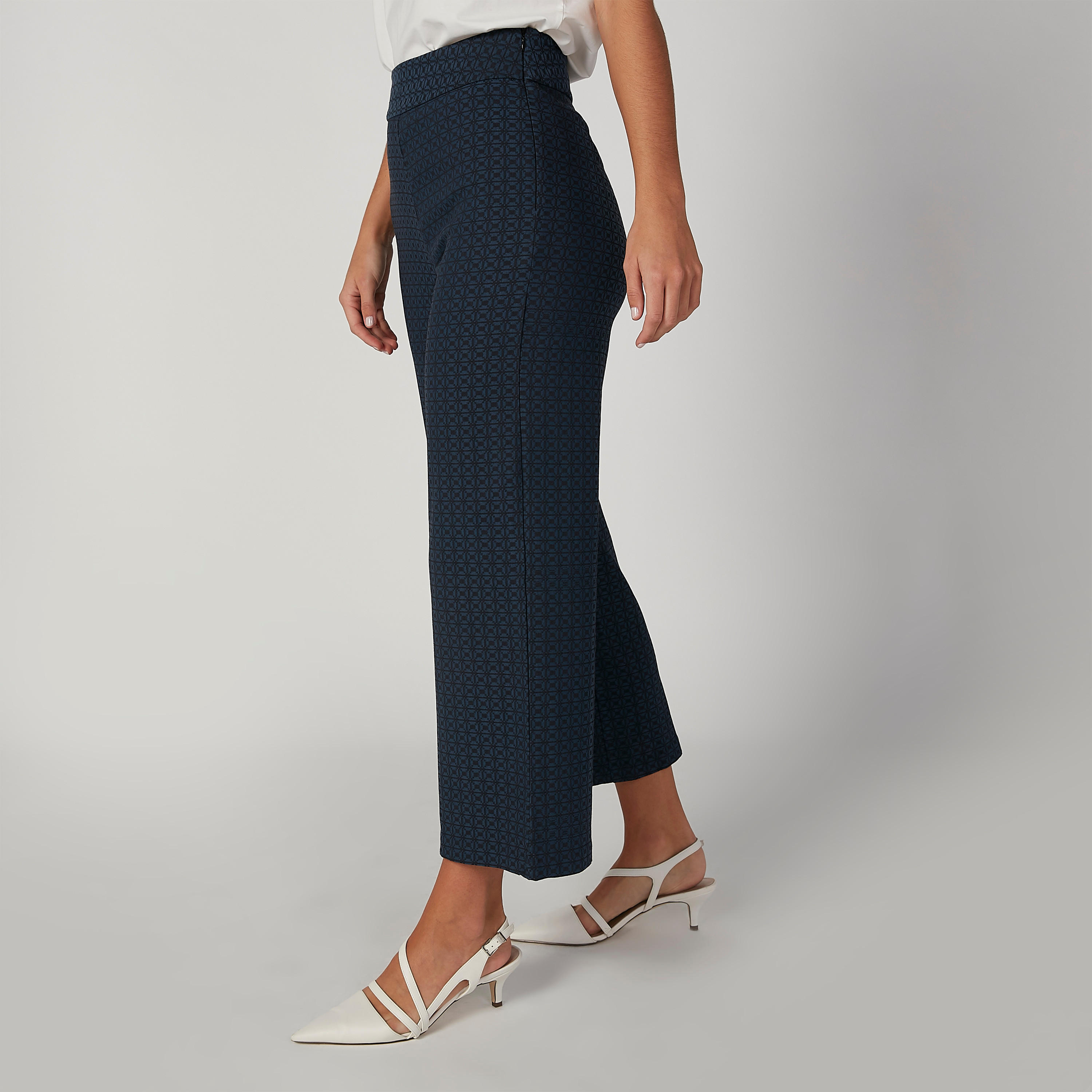 بنطلون بالازو بقصّة واسعة وخصر متوسط الارتفاع من إيل-women-clothing-bottoms-trousers-image-4
