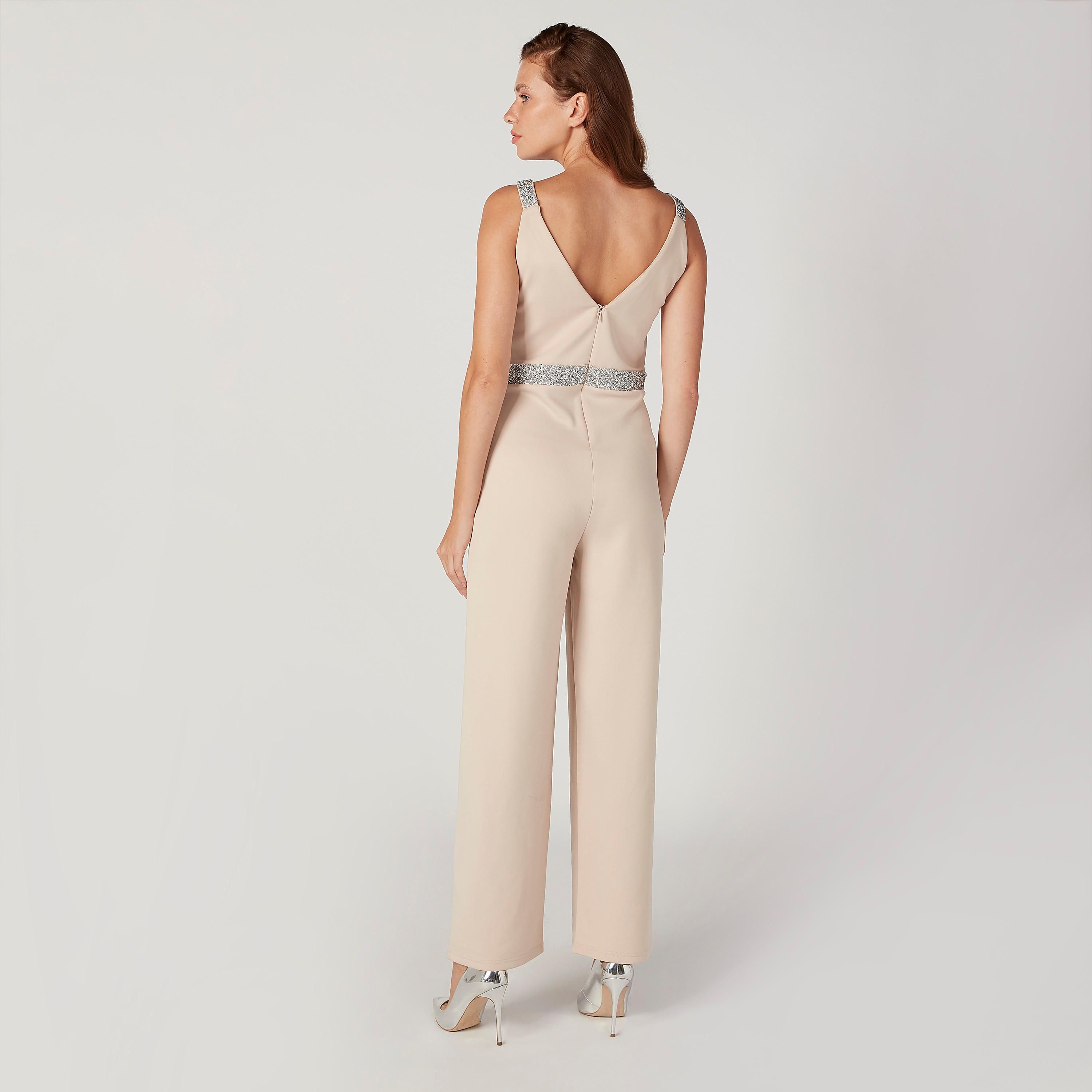 أفرول مزّين دون أكمام بسحّاب إغلاق من إيل-women-clothing-jumpsuits-image-4