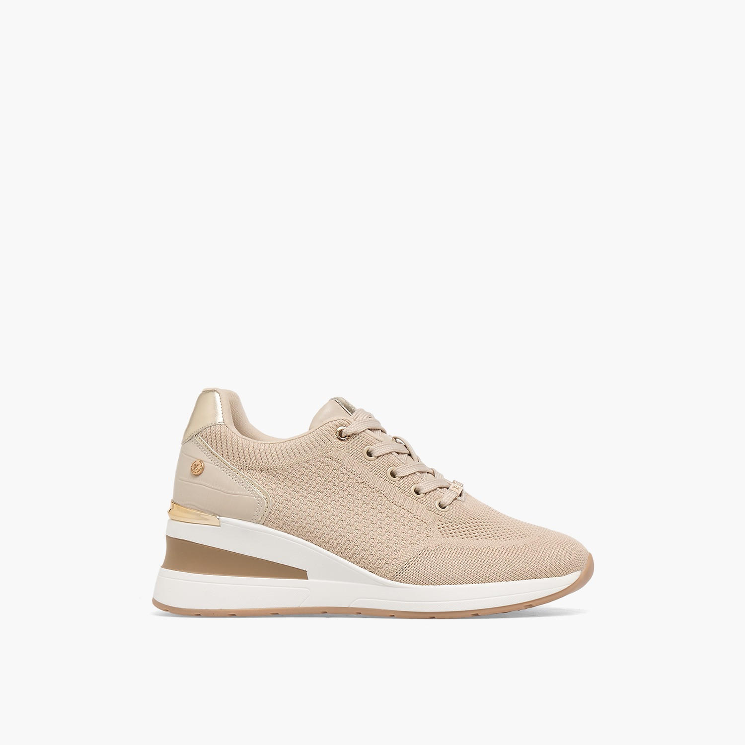 XTI Women Textured Wedge Heel Ankle Sneakers-women-shoes-sneakers-image-3