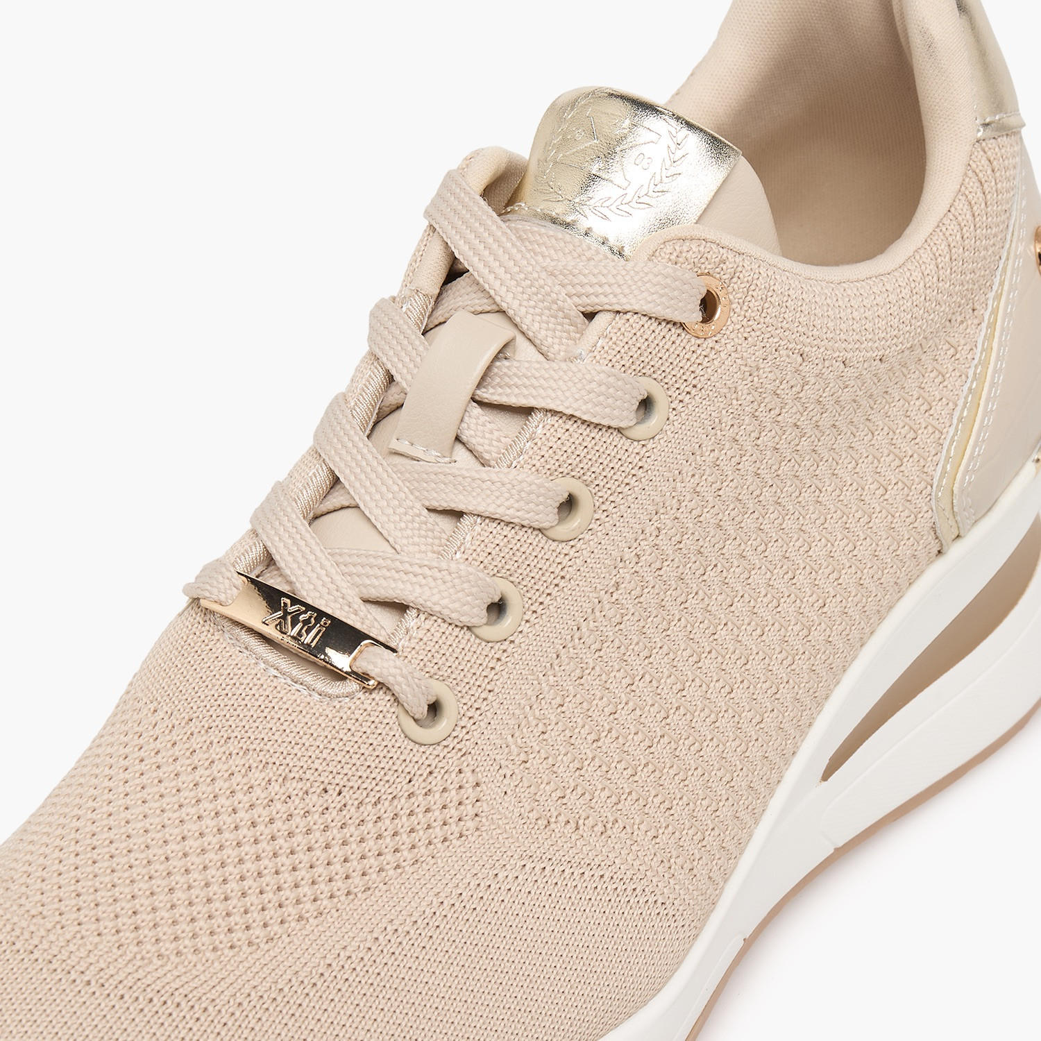 XTI Women Textured Wedge Heel Ankle Sneakers-women-shoes-sneakers-image-4